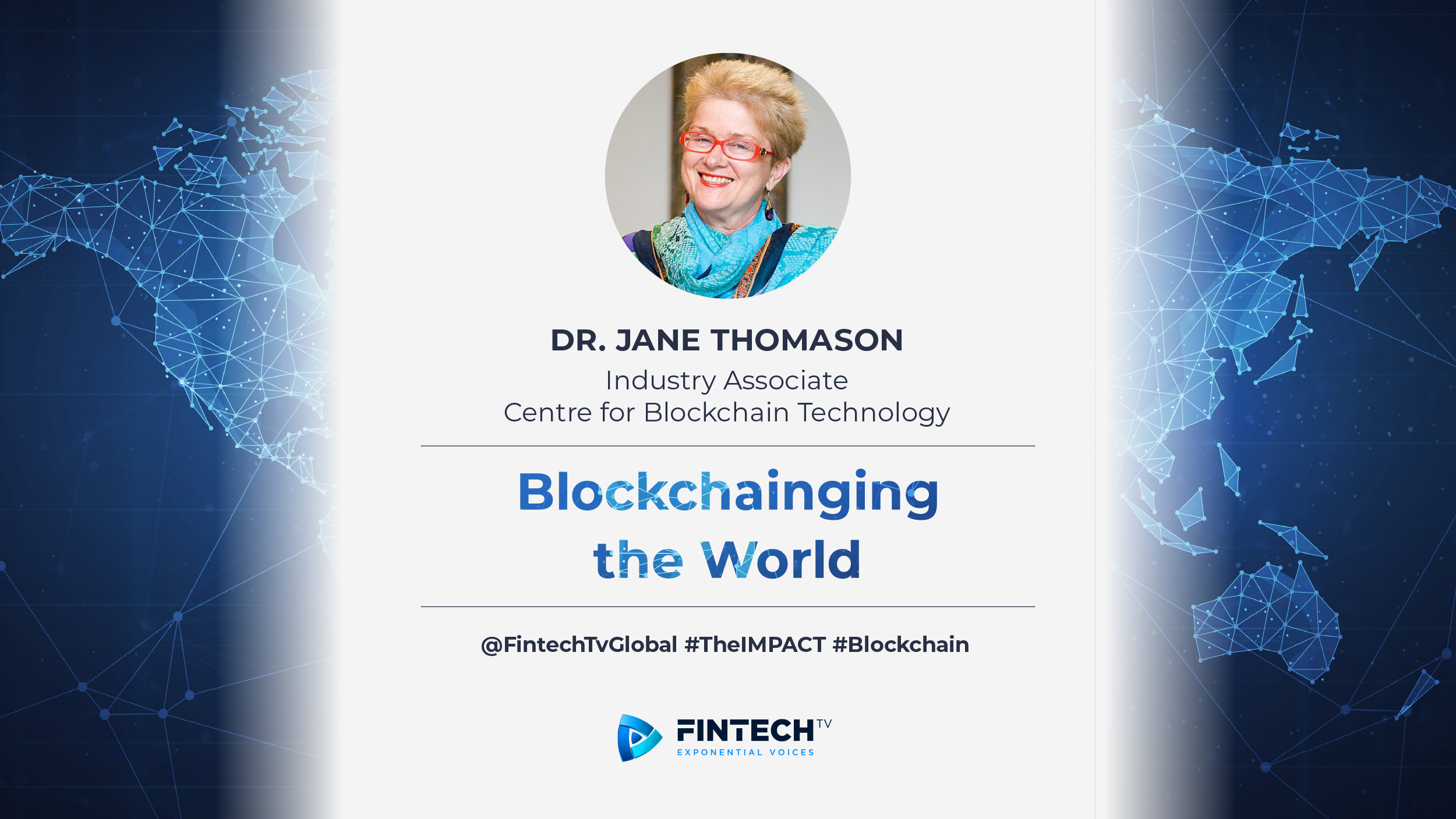 Dr. Jane Thomason – Author – Blockchainging the World