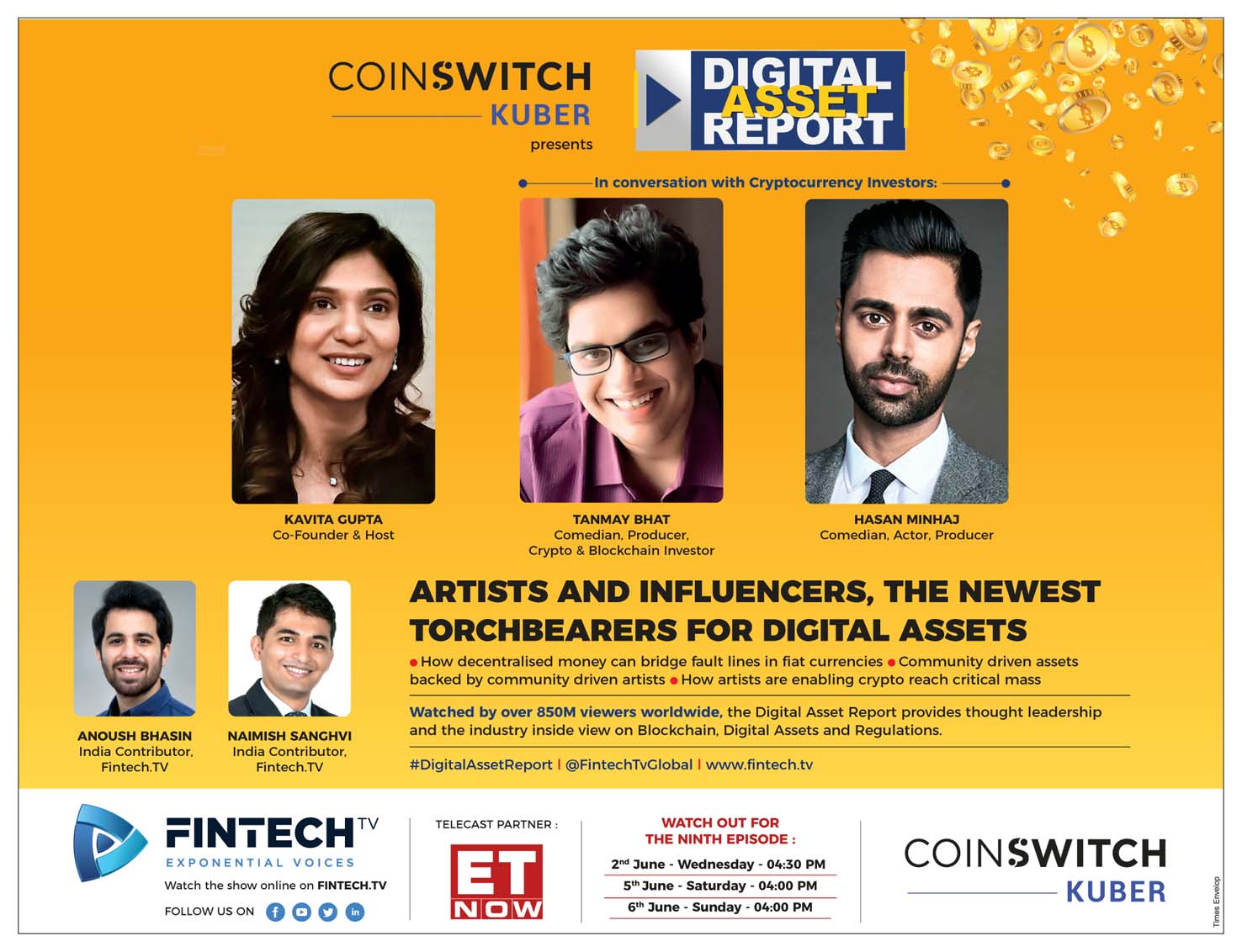 ET NOW – Digital Assets with Hasan Minhaj & Tanmay Baht