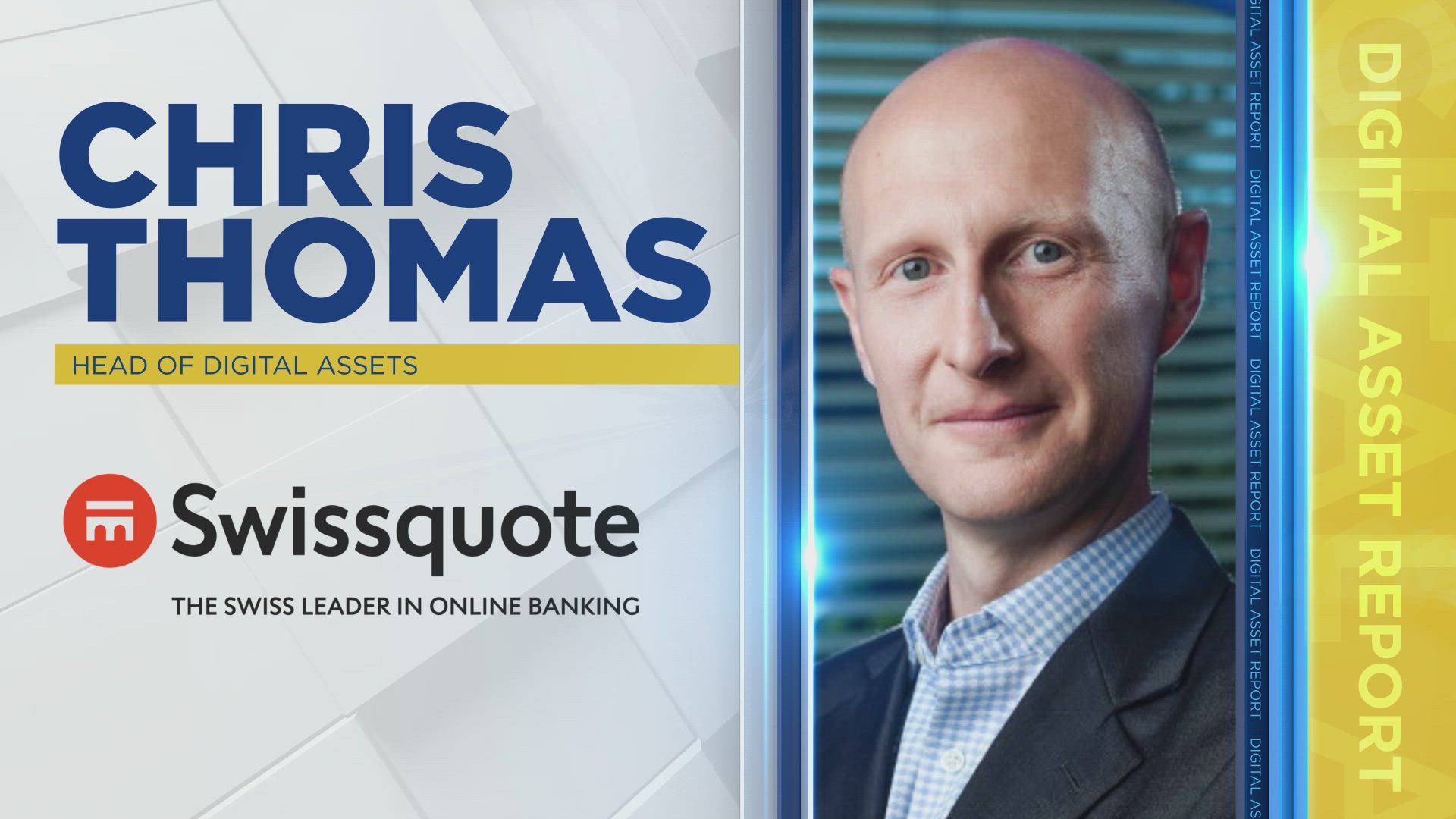 Chris Thomas, Head of Digital Assets at Swissquote
