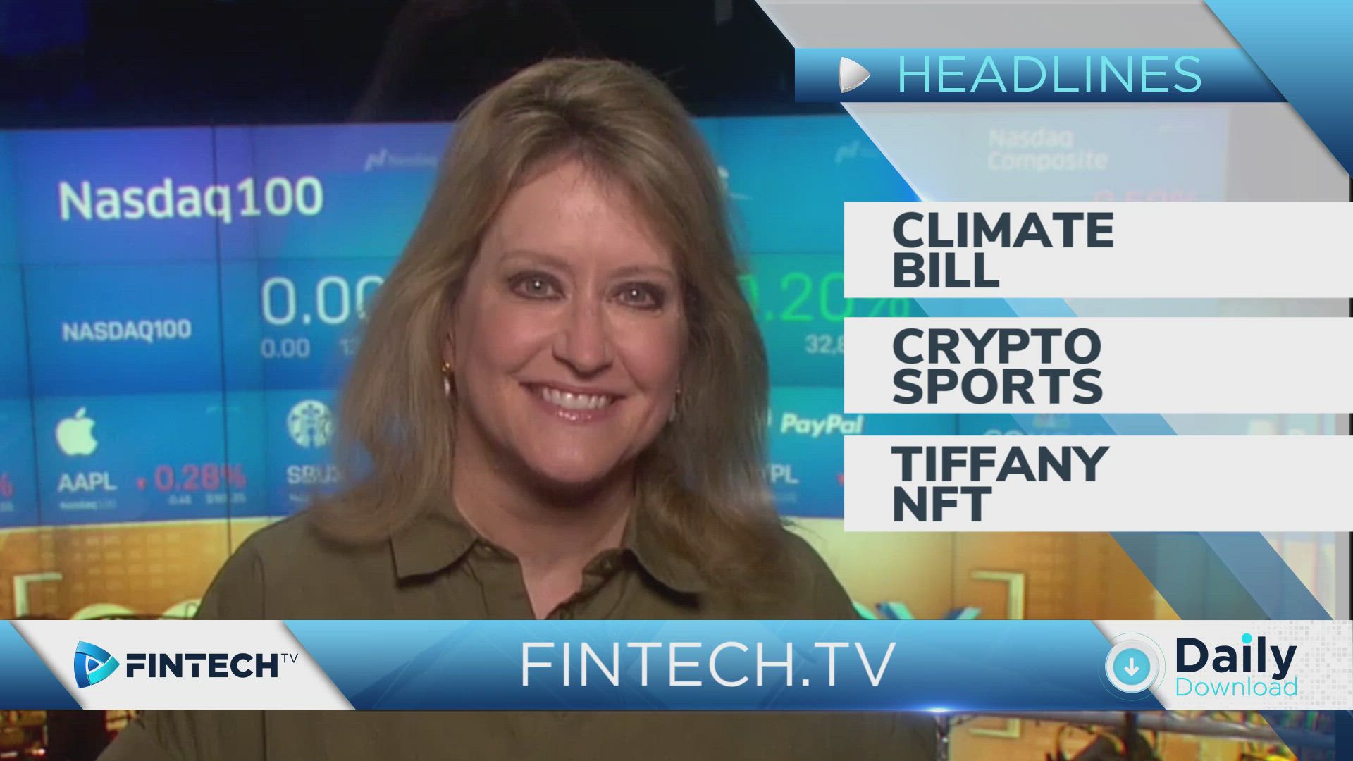 Climate Bill, Crypto Sports, Tiffany NFT