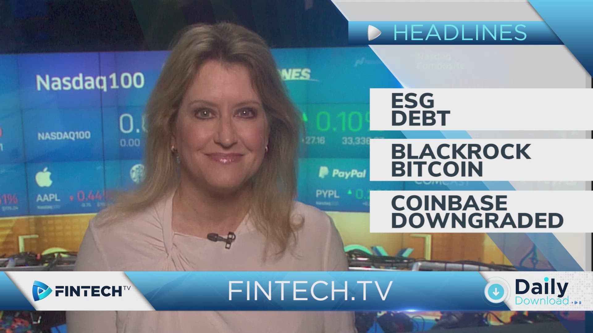 ESG Debt, Blackrock Bitcoin, Coinbase Downgraded