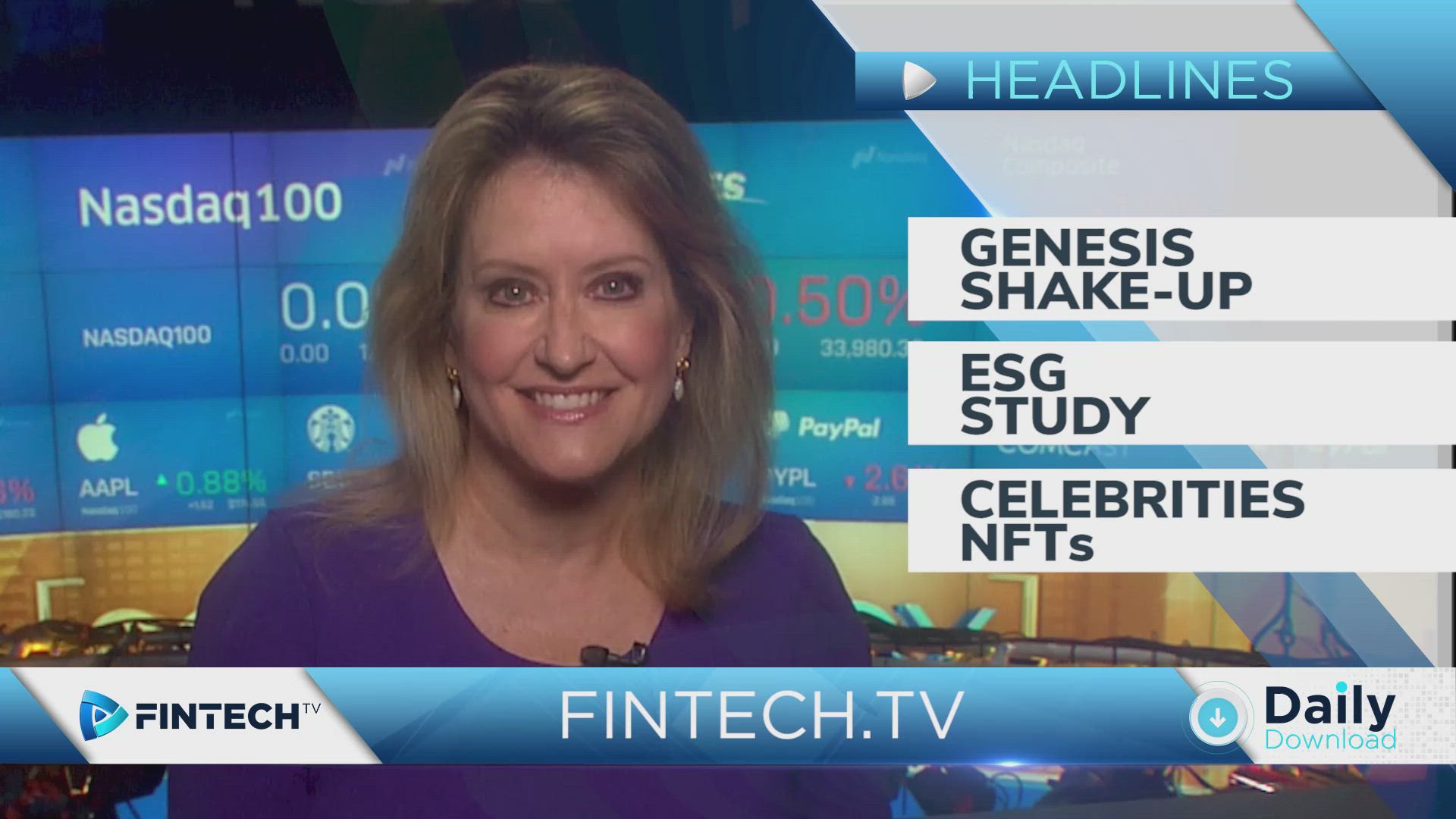 Genesis Shake-Up, ESG Study, Celebrities NFT