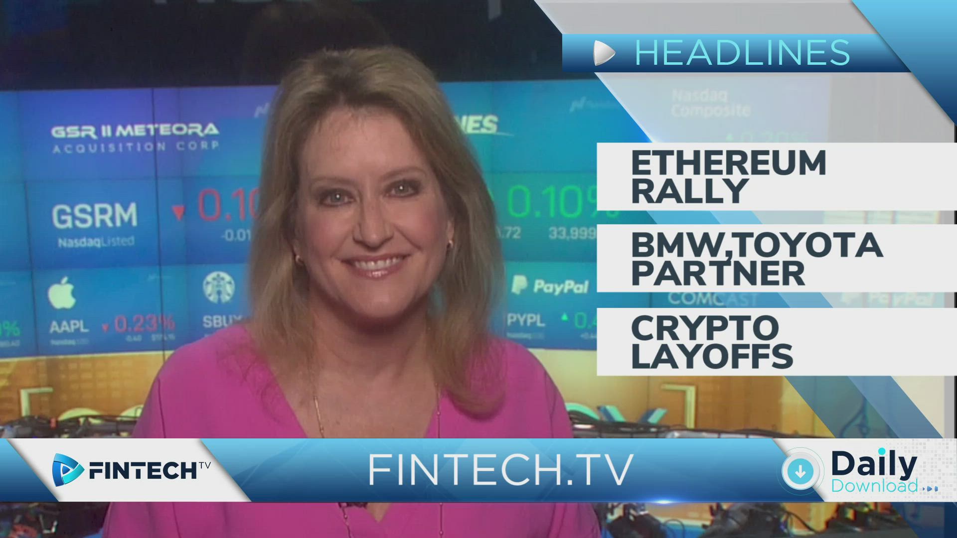 Ethereum Rally, BMW and Toyota Partner, Crypto Layoffs