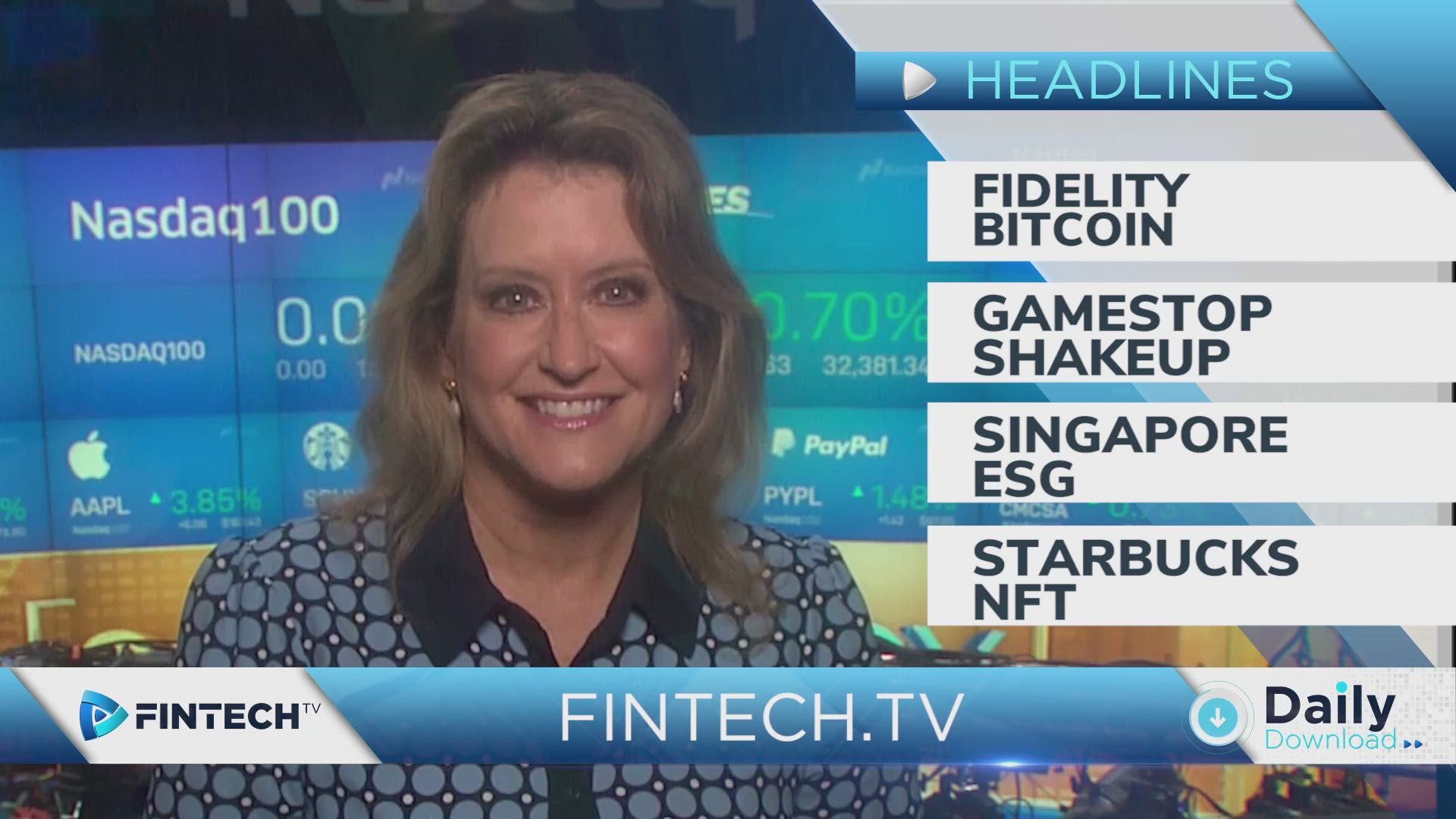 Fidelity Bitcoin, Gamestop Shakeup,  Singapore ESG, Starbucks NFT