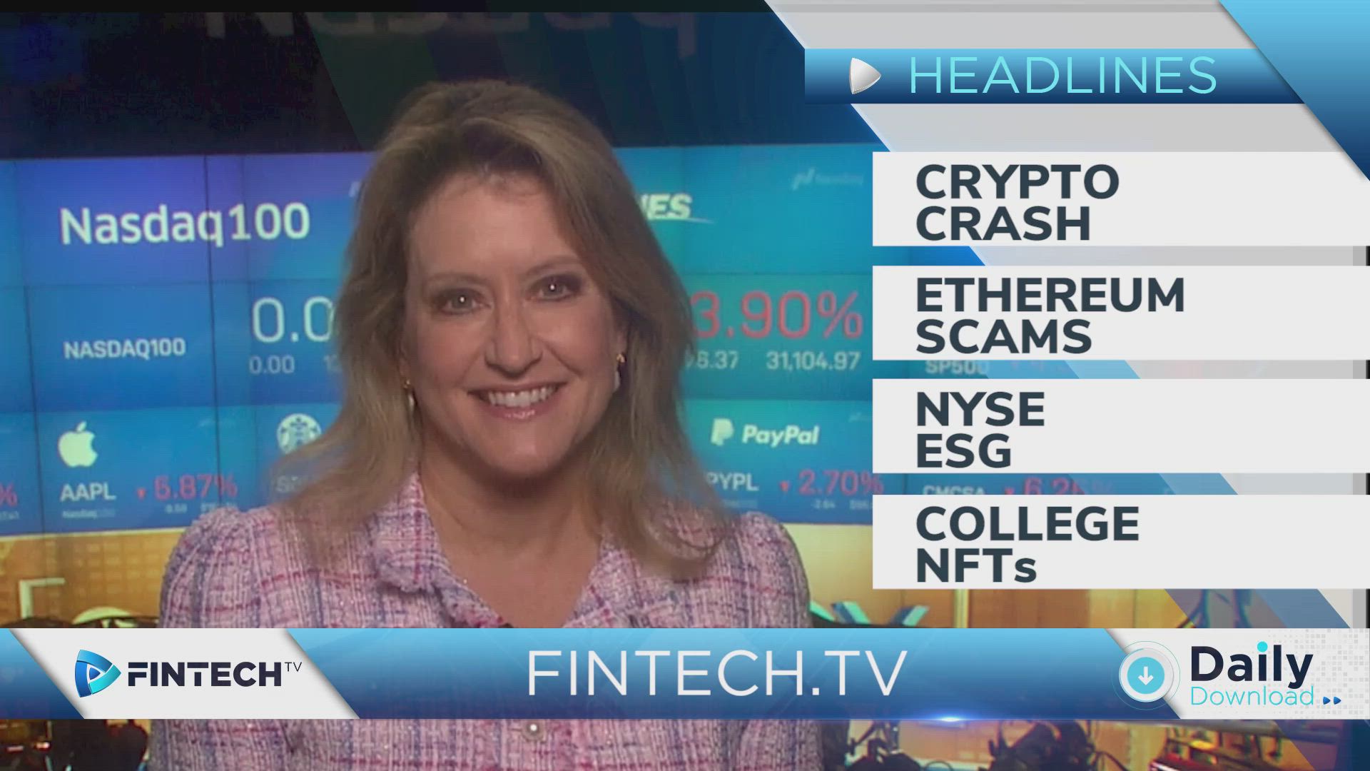 Crypto Crash, Ethereum Scams, NYSE ESG, College NFTs