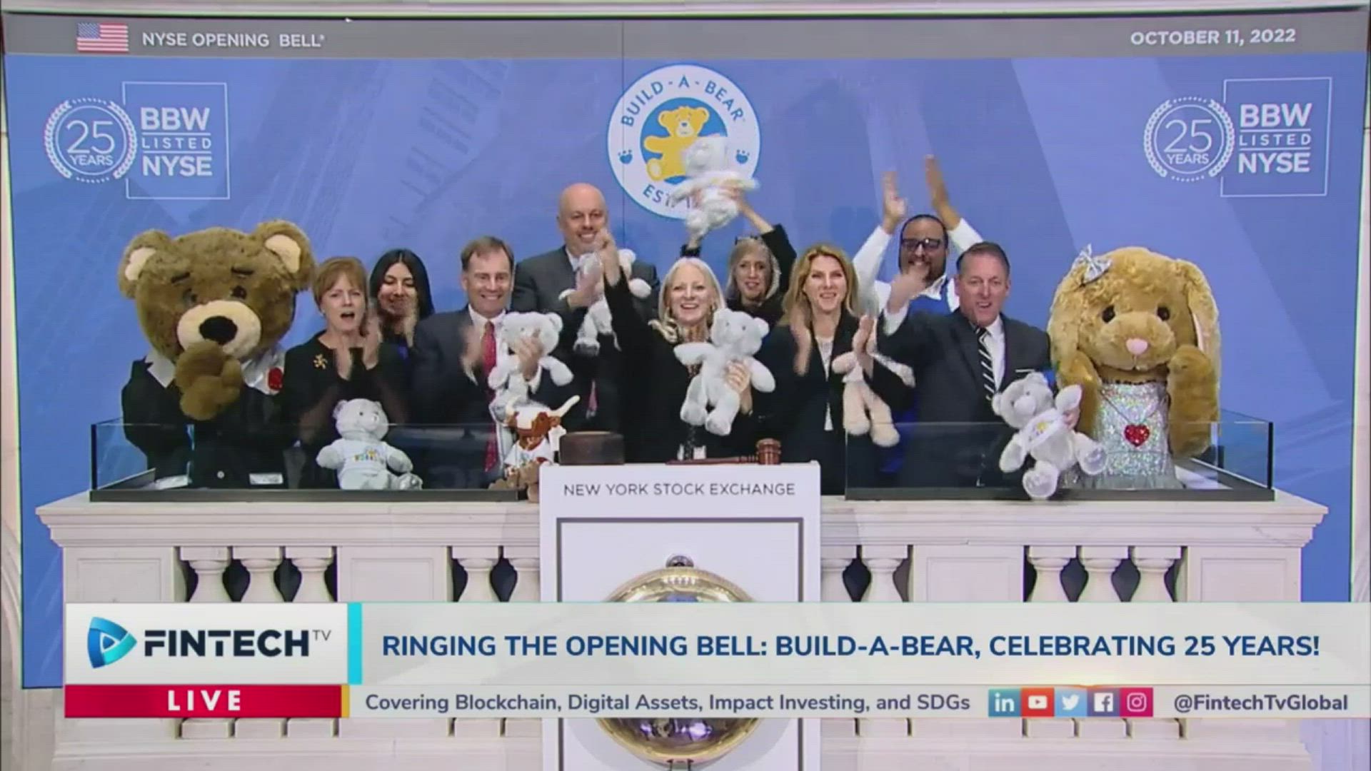 Build-A-Bear Rings The Opening Bell