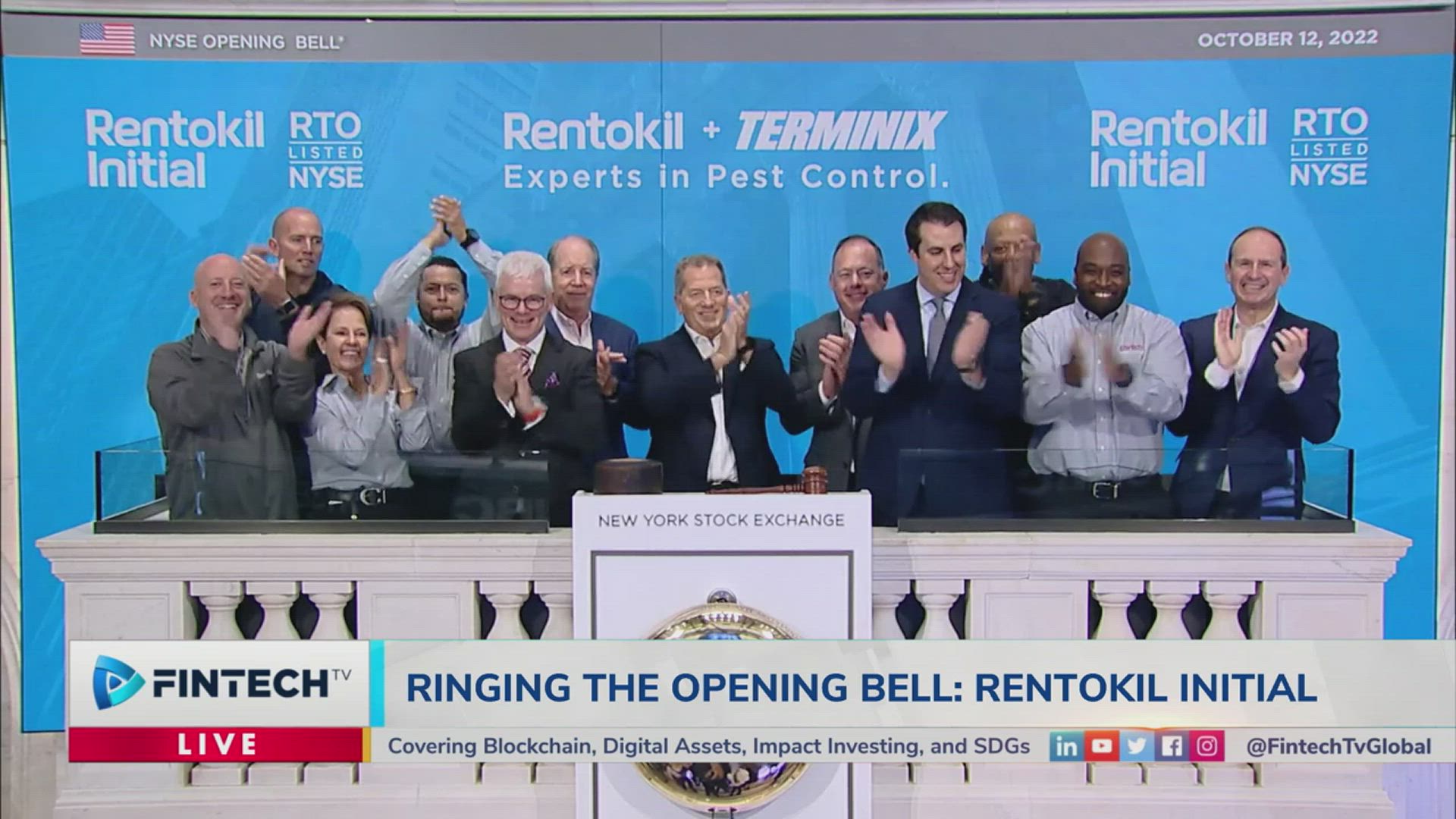 Rentokil Initial Rings The Opening Bell