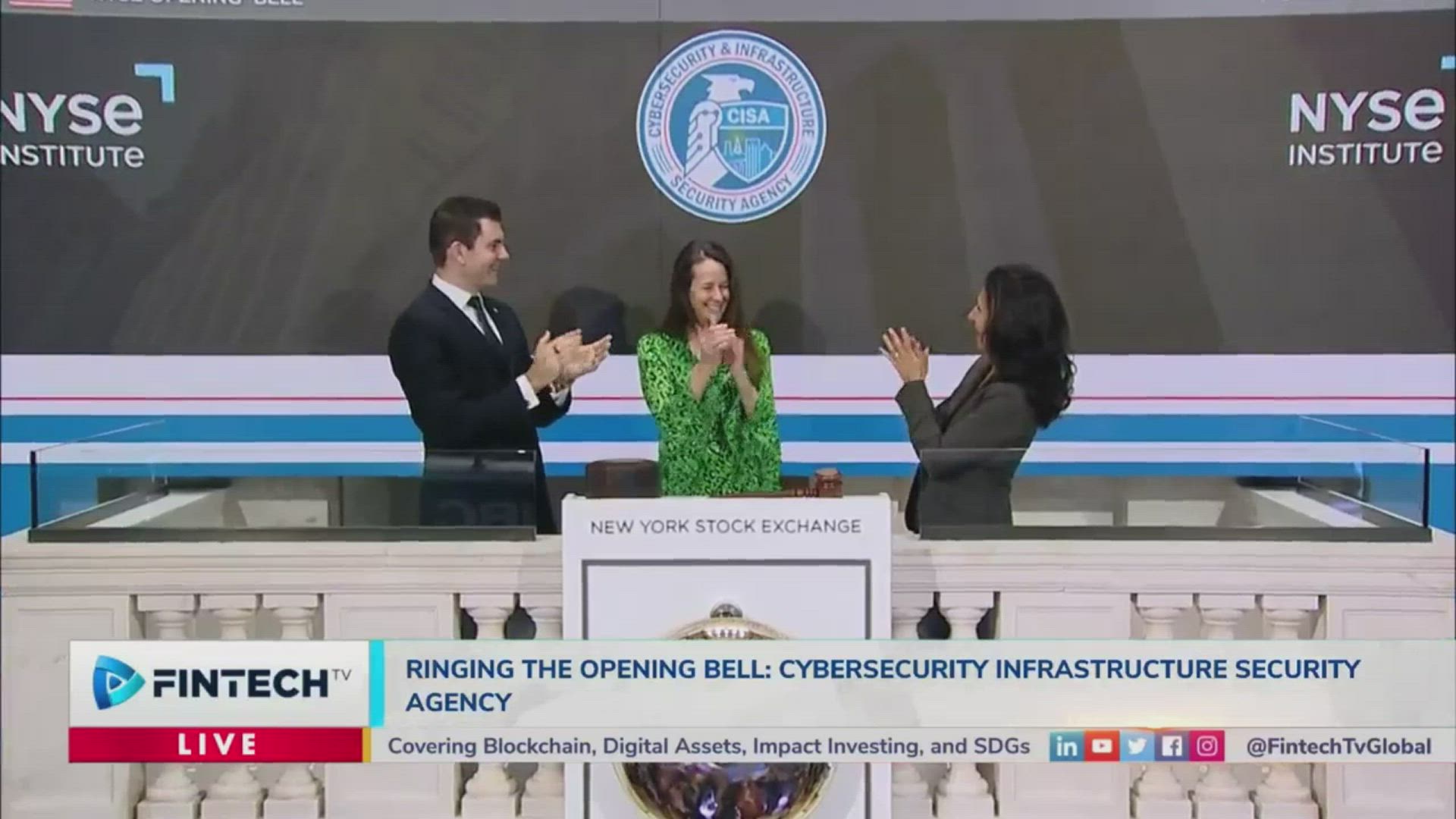 Cybersecurity Infrastructure Security Agency Rings The NYSE Opening Bell