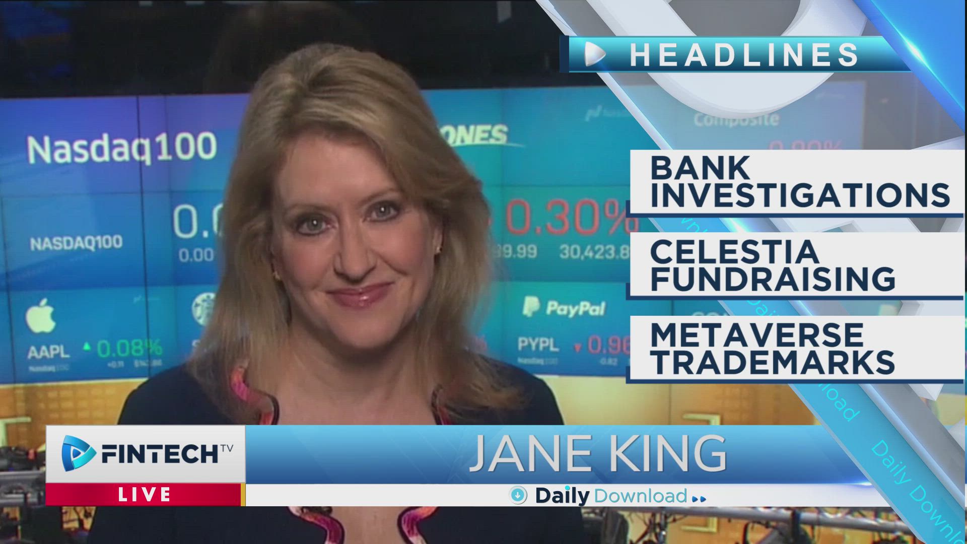 Bank Investigations, Celestia Fundraising, Metaverse Trademarks