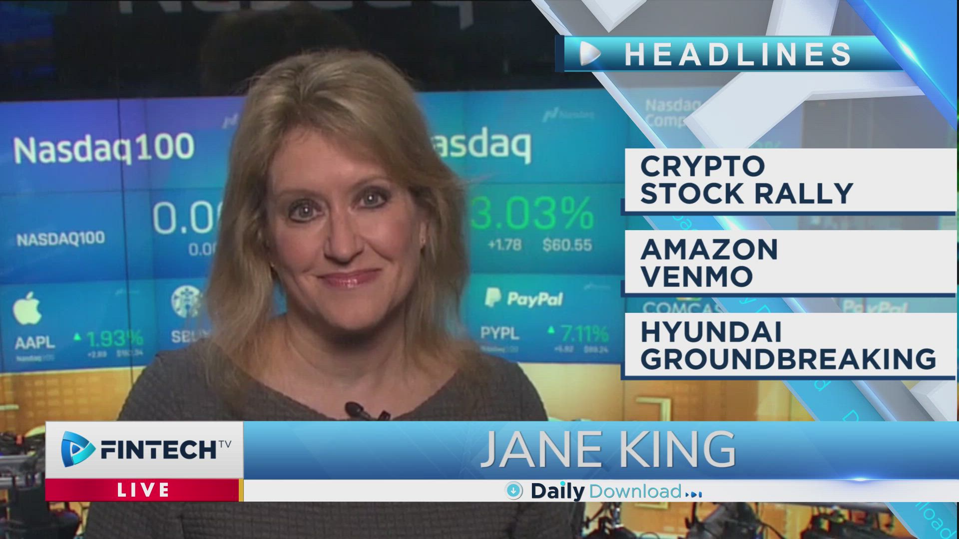 Crypto Stock Rally, Amazon Venmo, Hyundai Groundbreaking