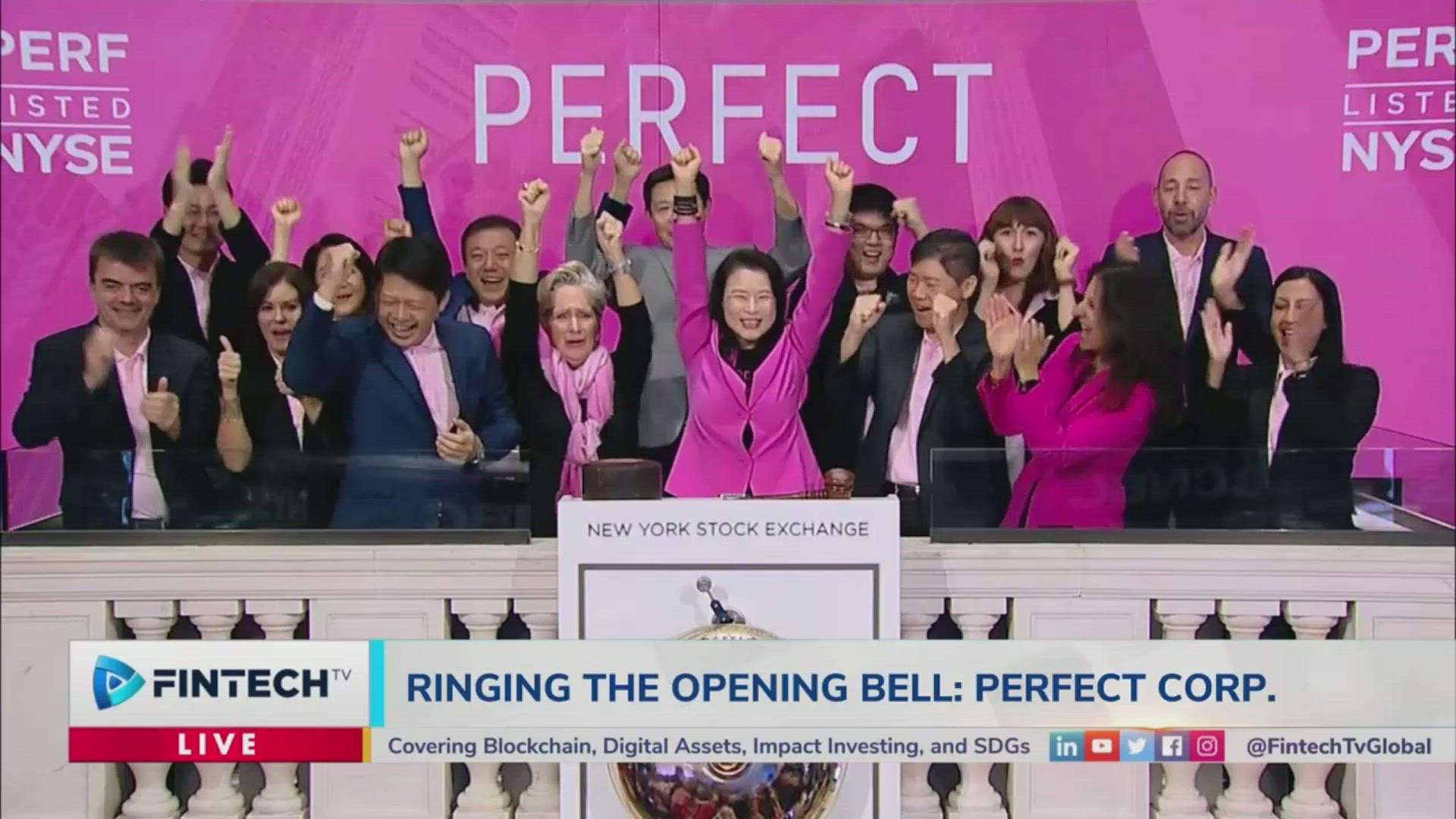 Perfect Corp Ringing The Opening Bell