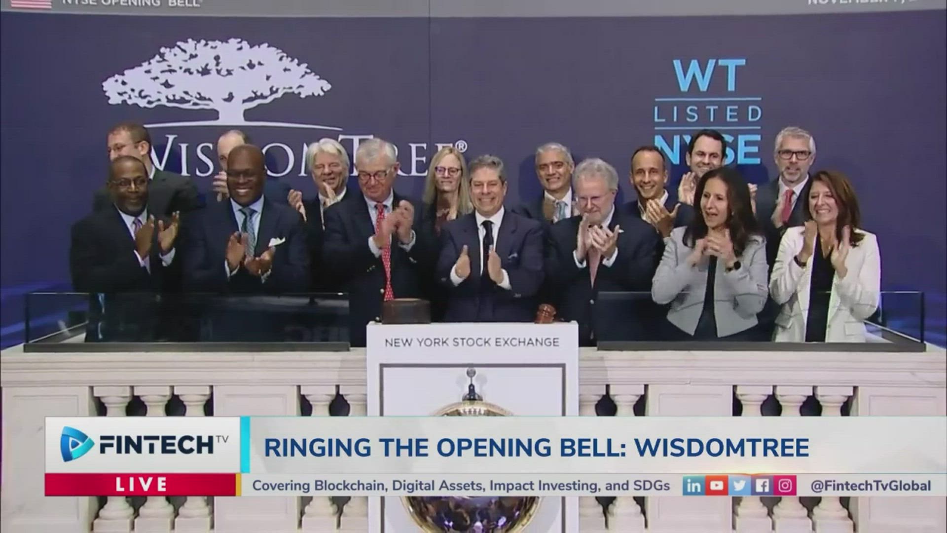 WisdomTree Rings The Opening Bell