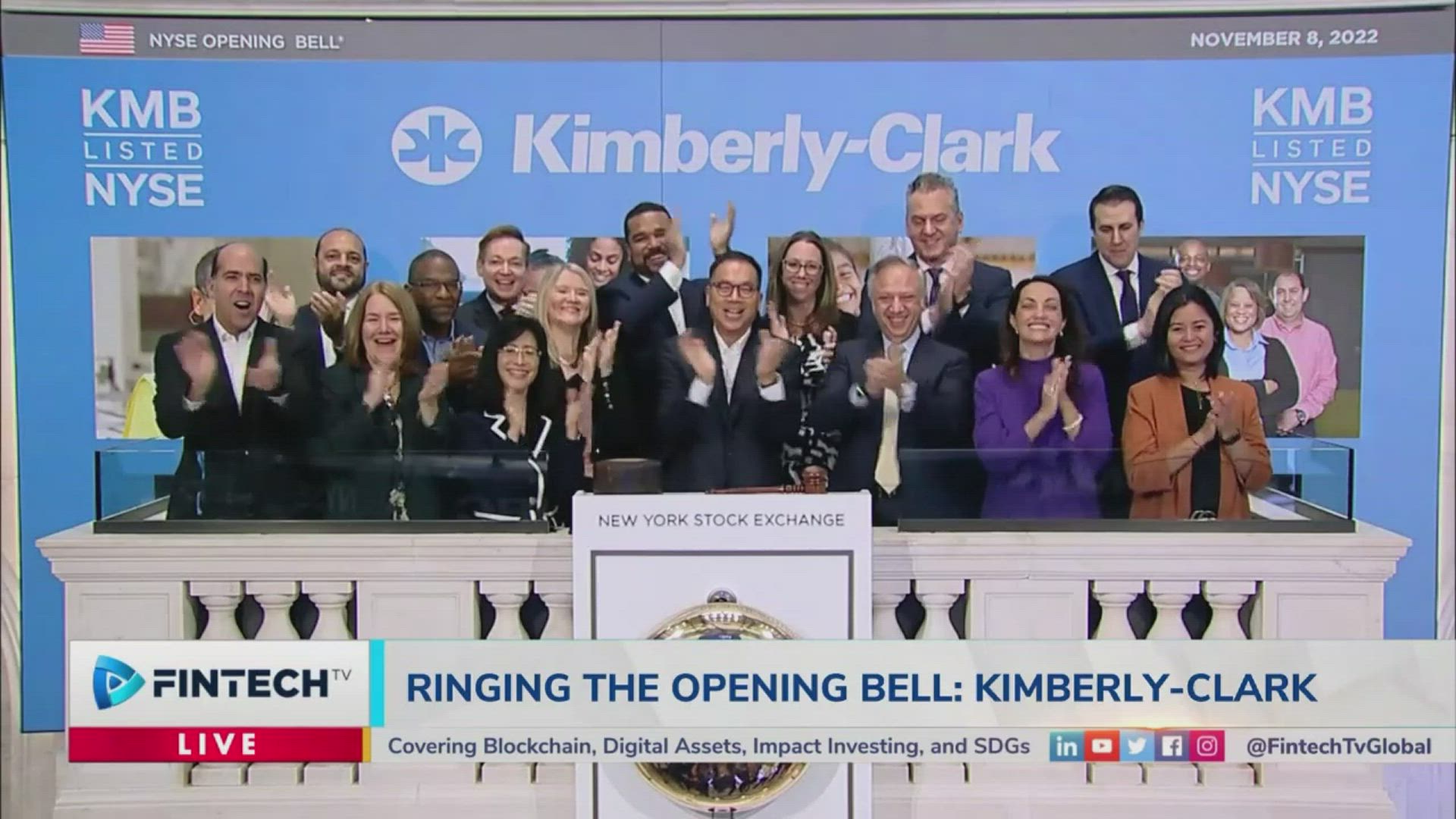 Kimberly Clark Rings The Opening Bell