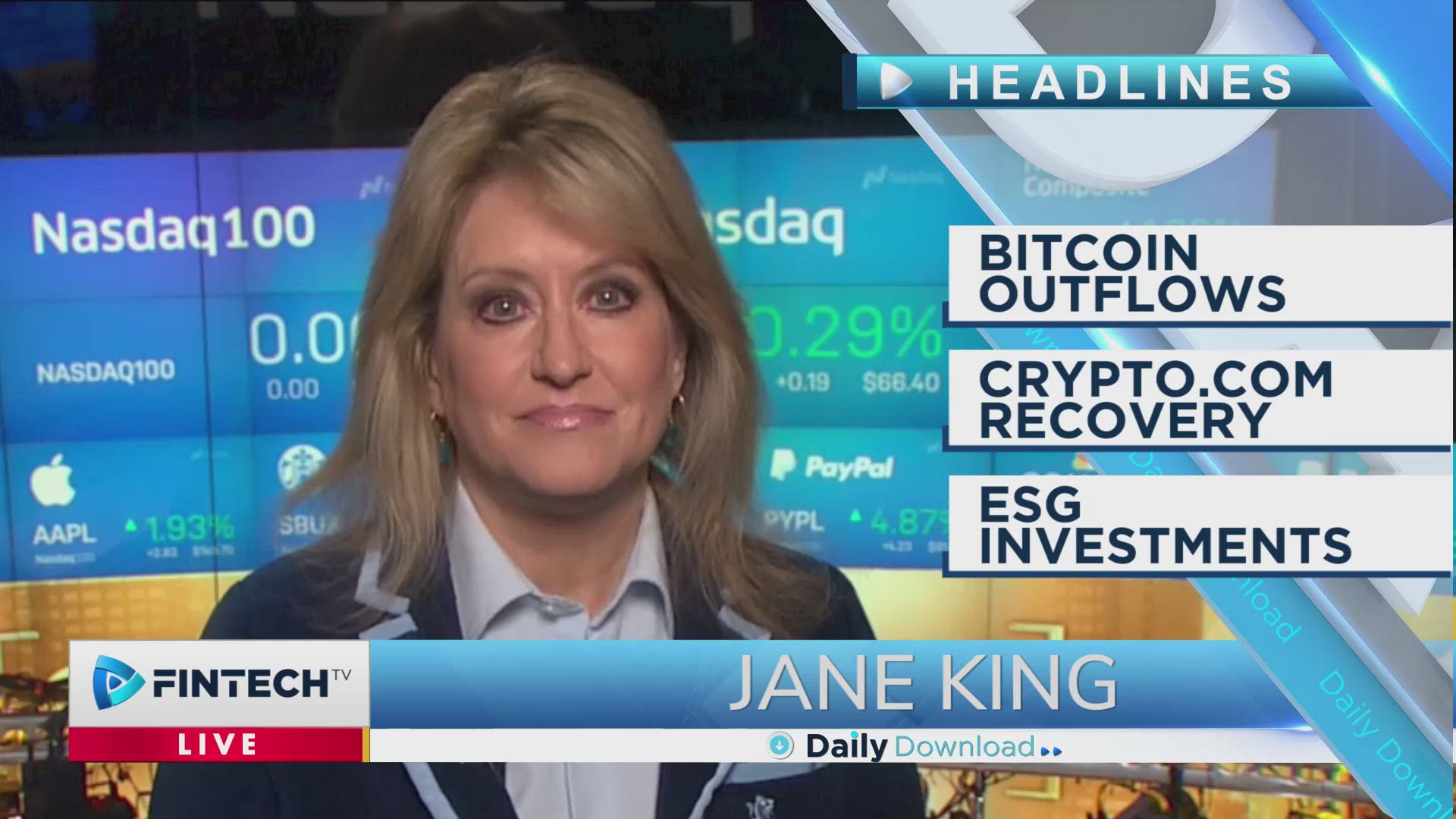 Bitcoin Outflows, Crypto.com Recovery, ESG Investments