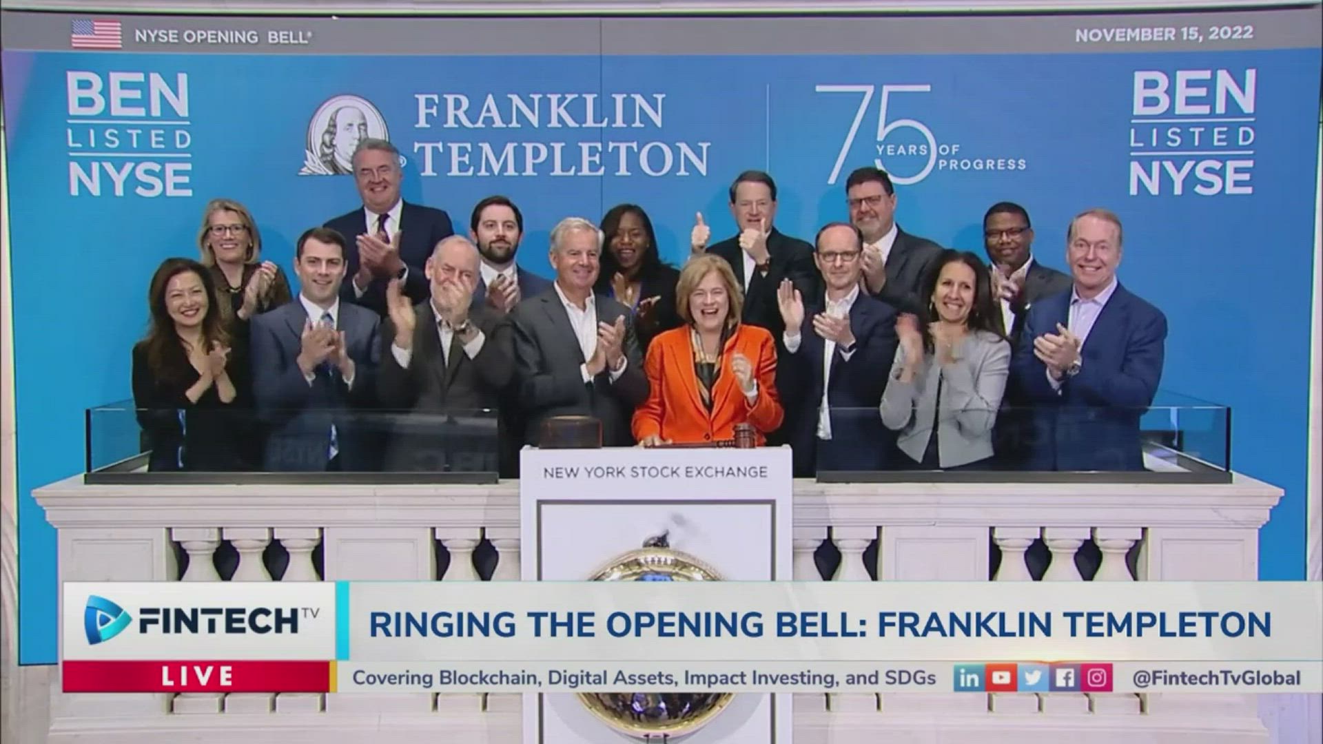 Franklin Templeton Is Ringing The Opening Bell To Celebrate Its 75th Anniversary!