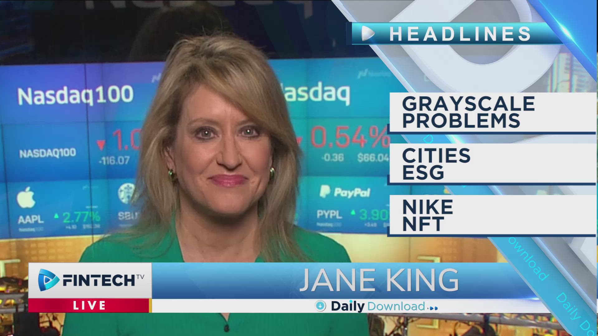 Grayscale Problems, Cities ESG, Nike NFT