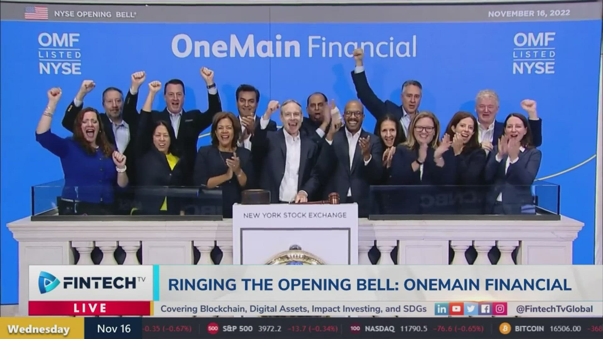 OneMain Financial Rings The Opening Bell
