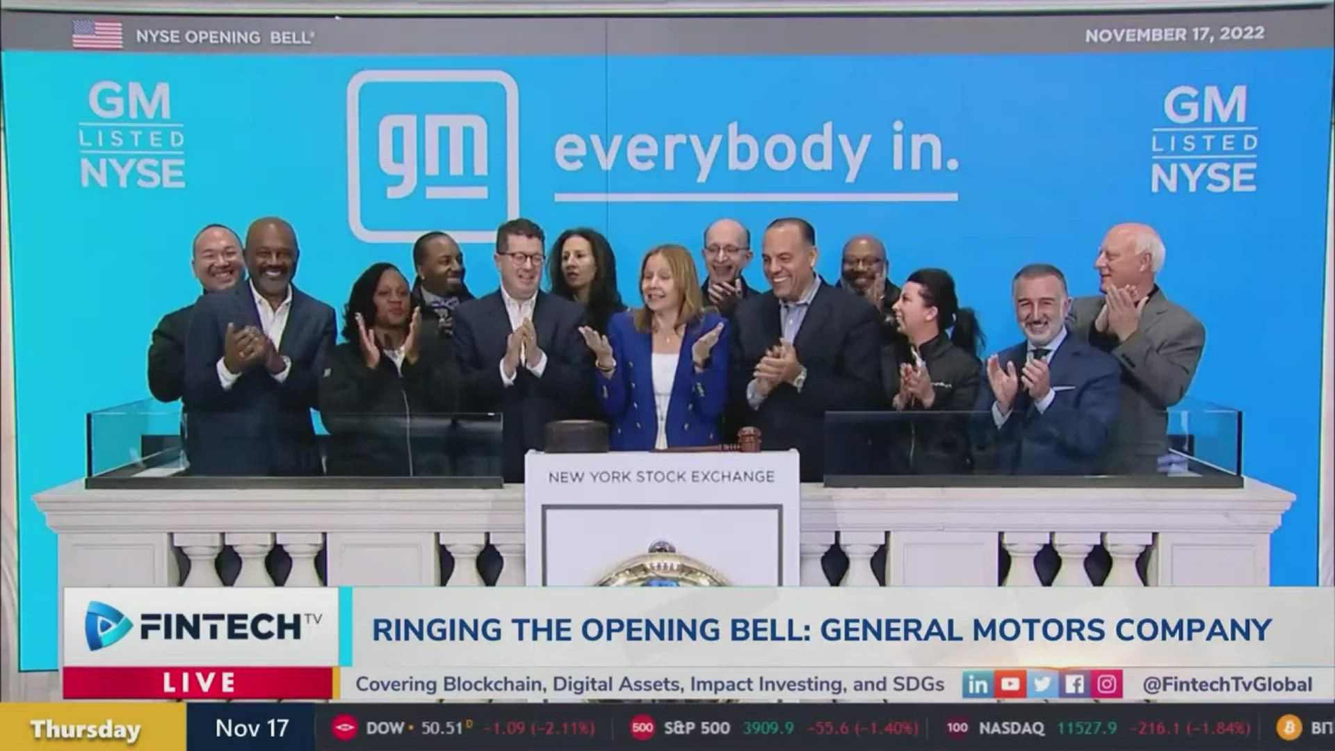 General Motors Company Rings The Bell