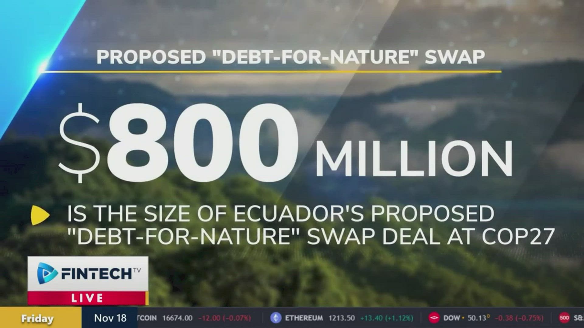 Proposed “Debt-For-Nature” Swap