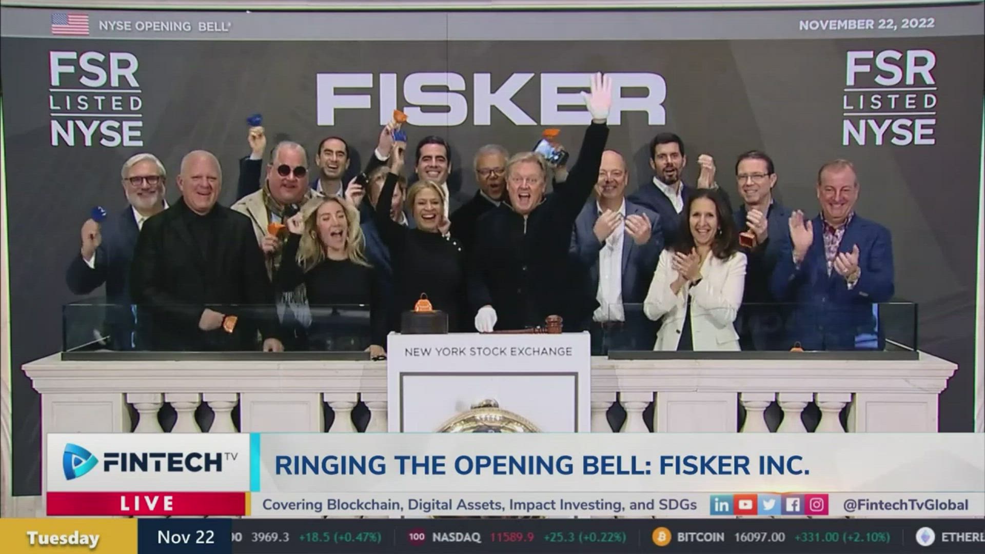 Fisker Rings The Opening Bell