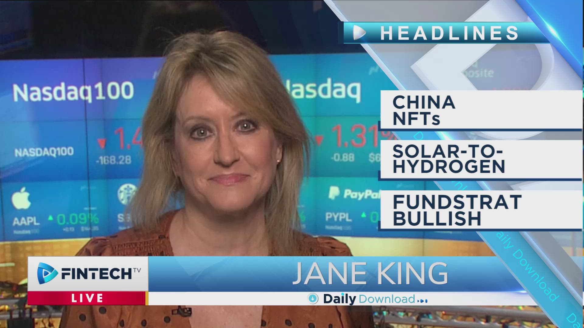 China NFTs, Solar To Hydrogen, Fundstrat Bullish