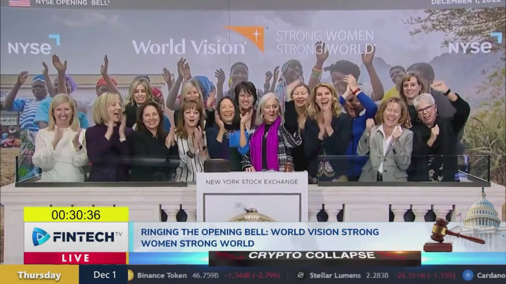 World Vision Strong Women Strong World Rings The Opening Bell