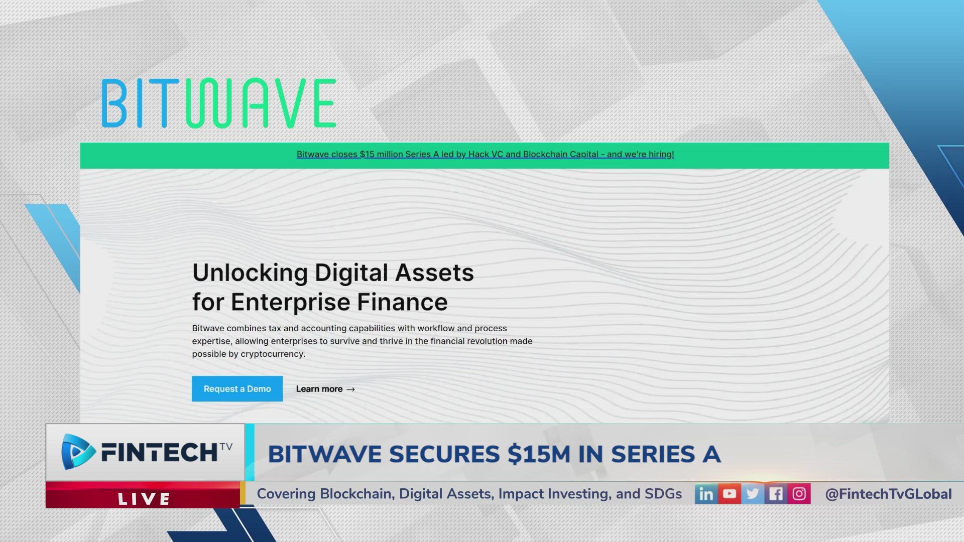 Bitwave Series A Round Led By Hack VC And Blockchain Capital