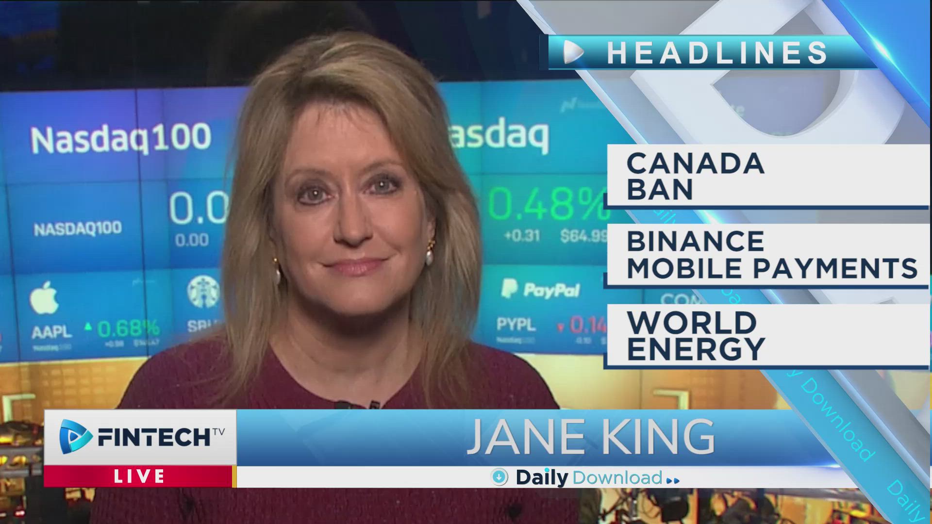 Canada Ban, Binance Mobile Payments, World Energy