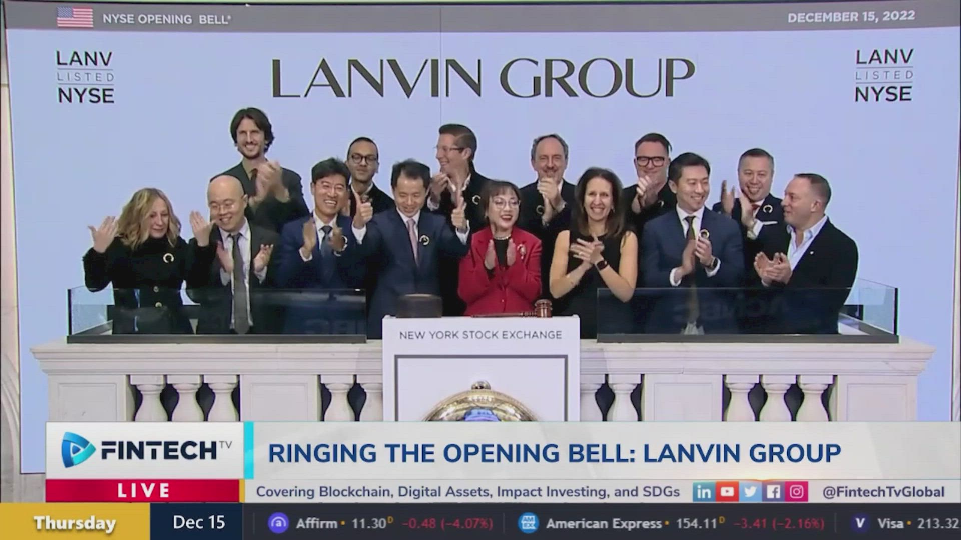 Lanvin Group Rings The Opening Bell