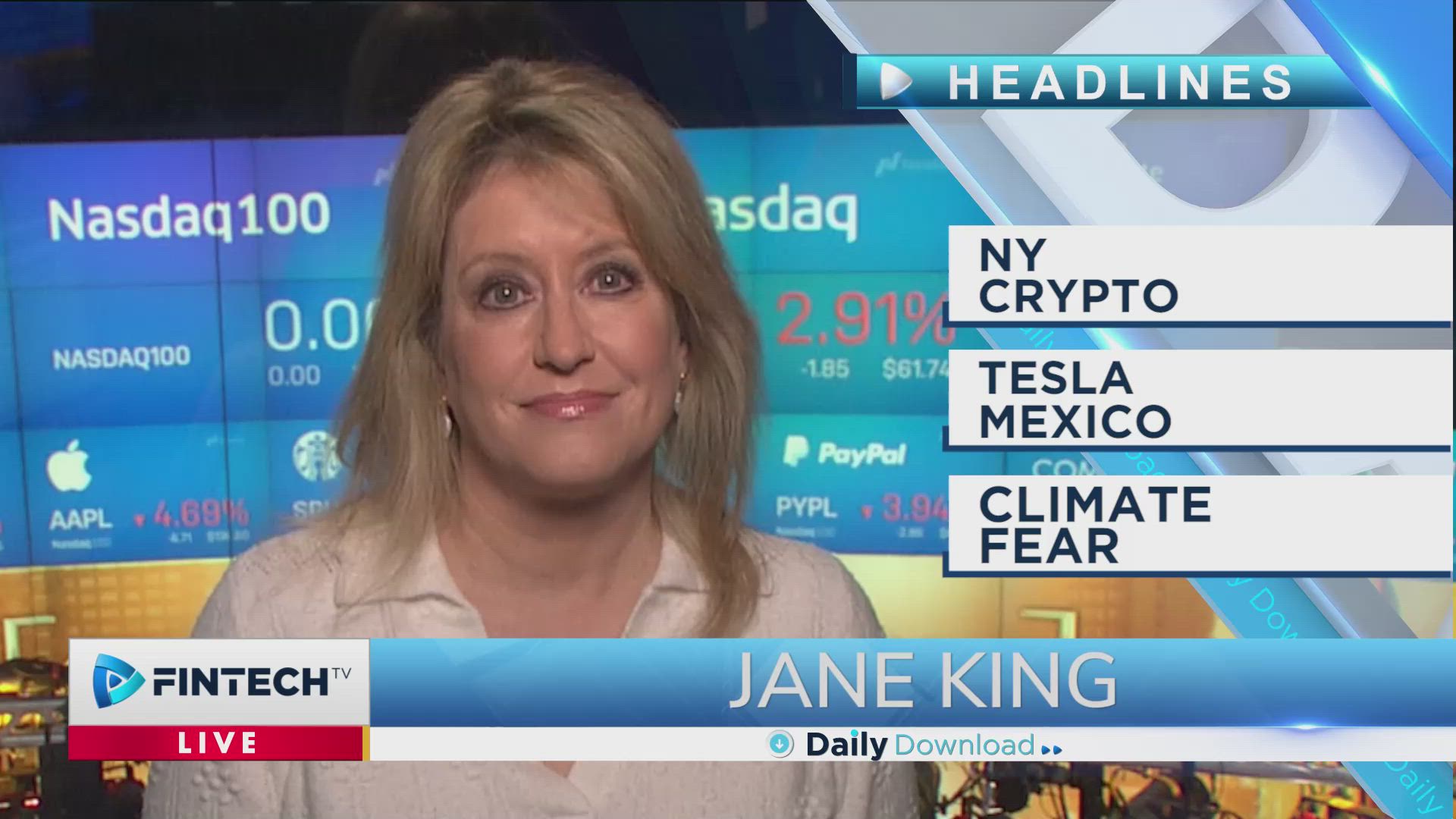 NY Crypto, Tesla Mexico, Climate Fear