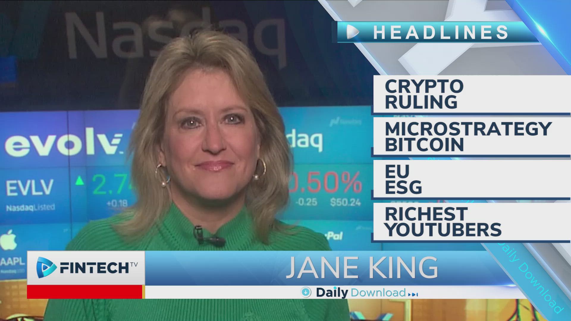 Crypto ruling, Microstrategy Bitcoin, EU ESG, Richest Youtubers