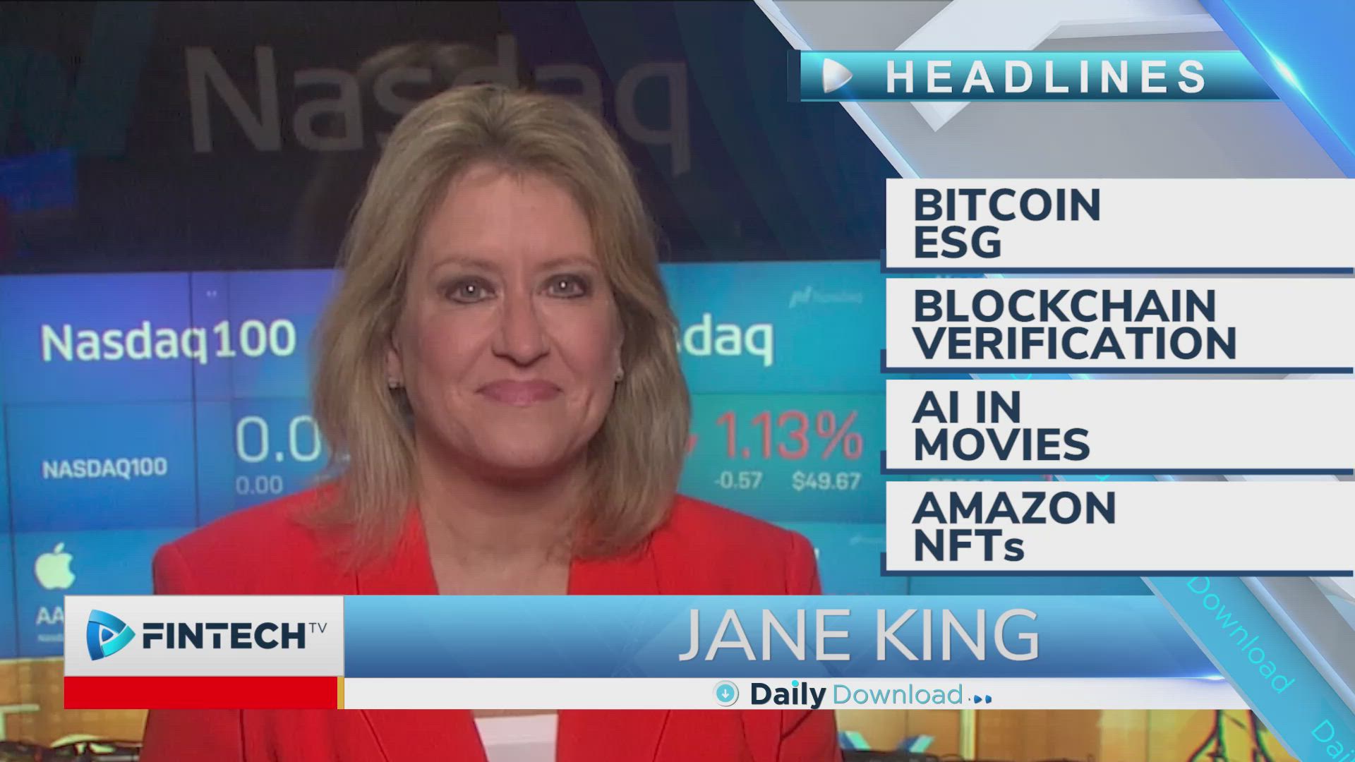 Bitcoin ESG, Blockchain verification, AI in movies, Amazon NFTs