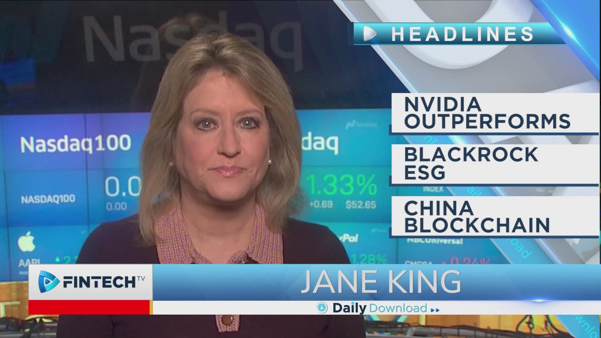 Nvidia Outperforms, BlackRock ESG, China Blockchain