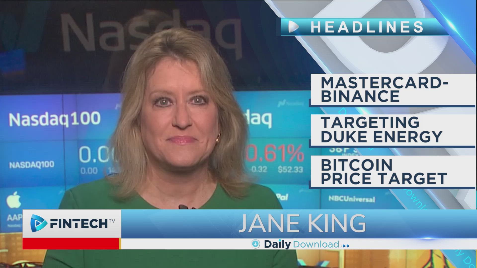 Mastercard-Binance, Targeting Duke Energy, Bitcoin Price Target