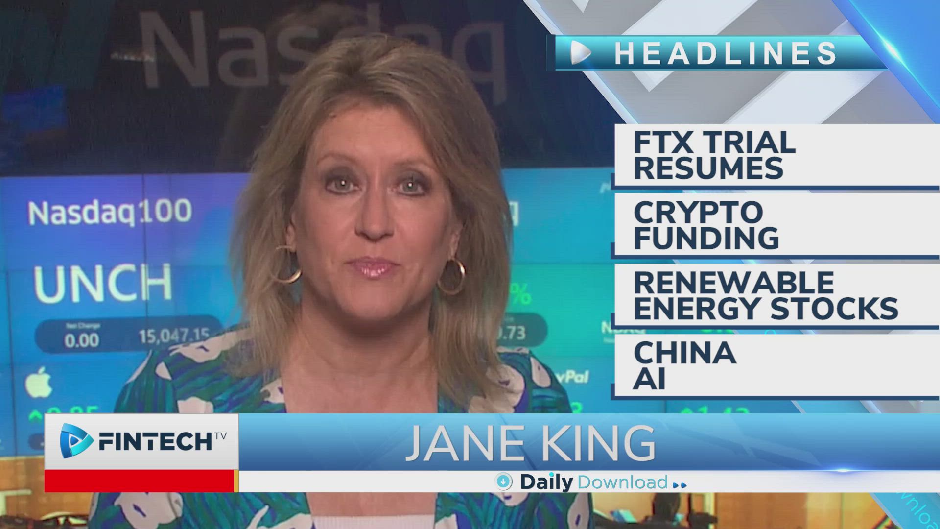 FTX trial resumes, Crypto funding, Renewable energy stocks, China AI