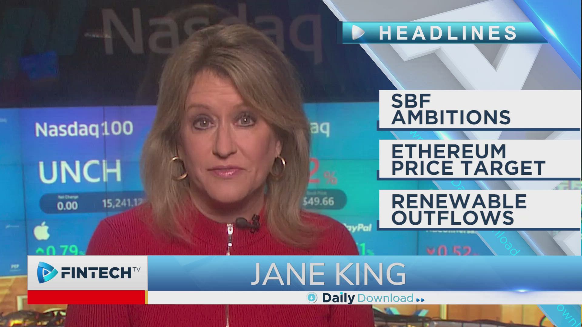 SBF ambitions, Ethereum price target, Renewable outflows