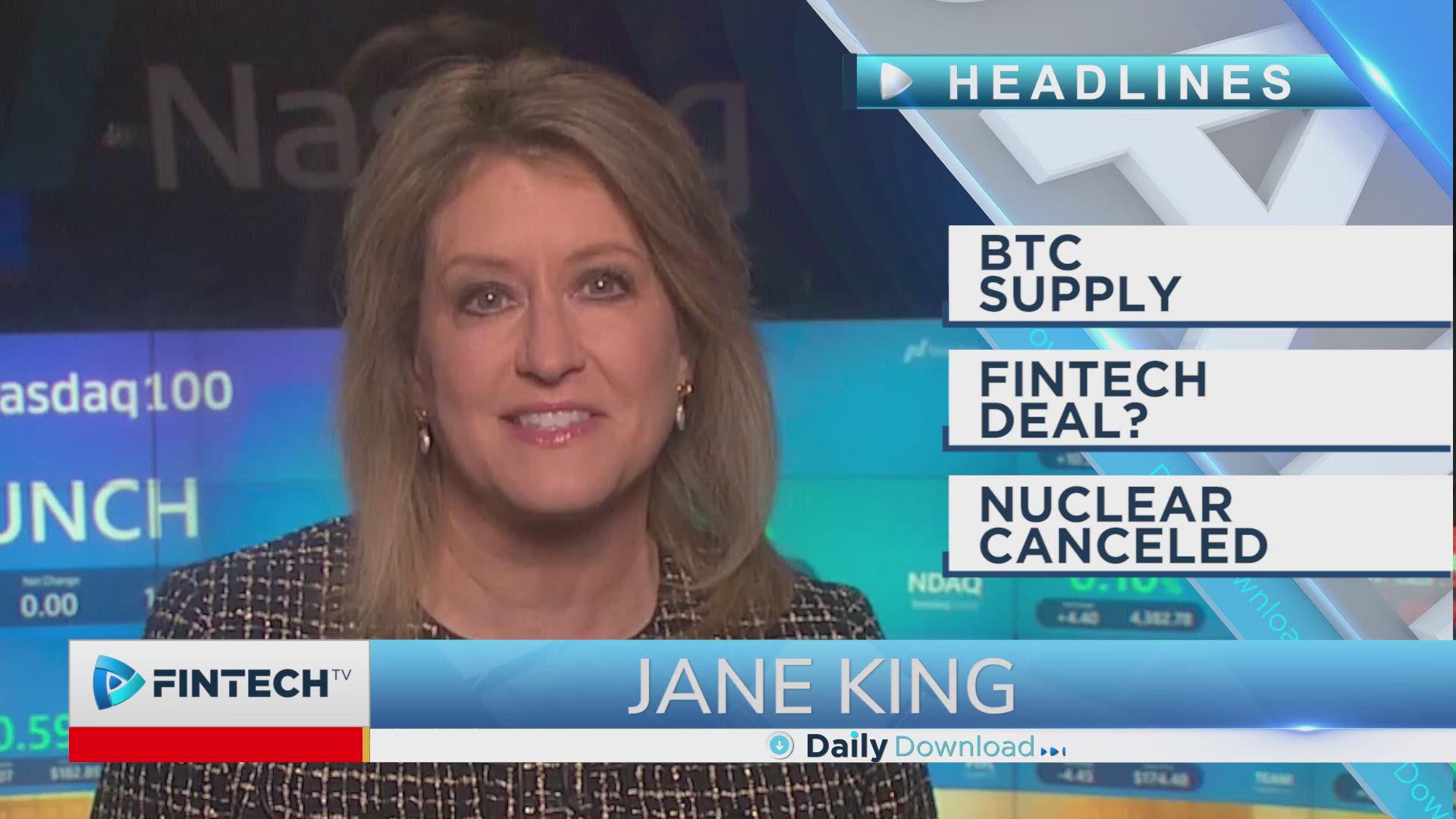 BTC supply, Fintech deal? Nuclear canceled