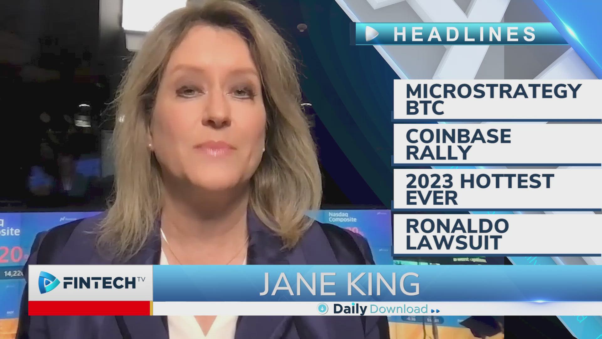 MicroStrategy BTC, Coinbase Rally, 2023 Hottest Ever, Ronaldo lawsuit