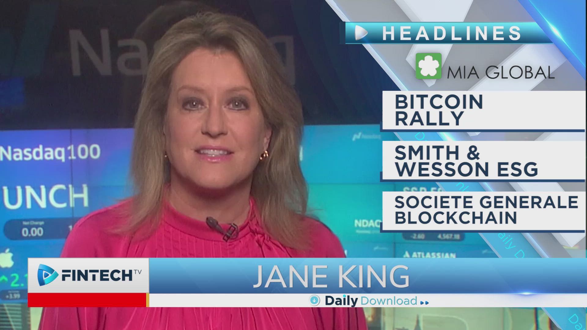 Bitcoin Rally, Smith & Wesson ESG, Societe Generale Blockchain