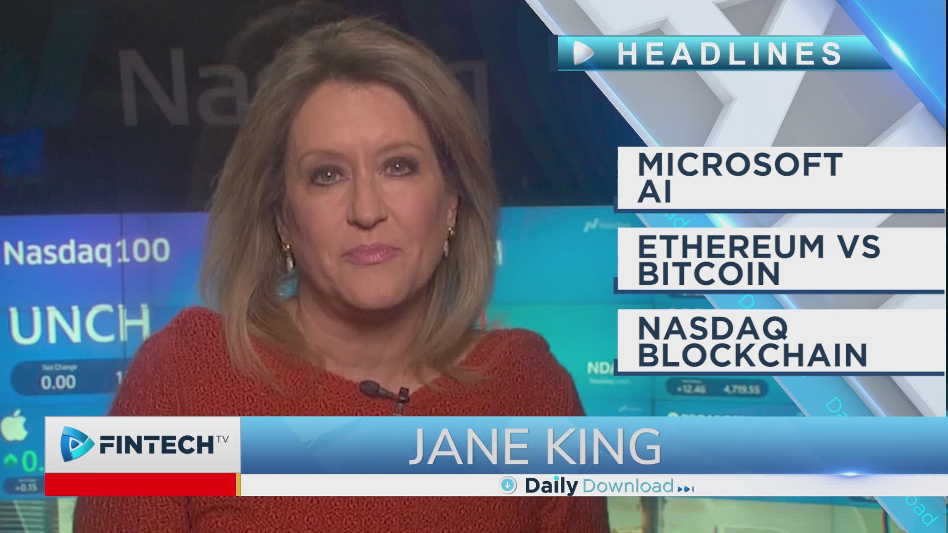 Microsoft AI, Ethereum vs Bitcoin, Nasdaq Blockchain