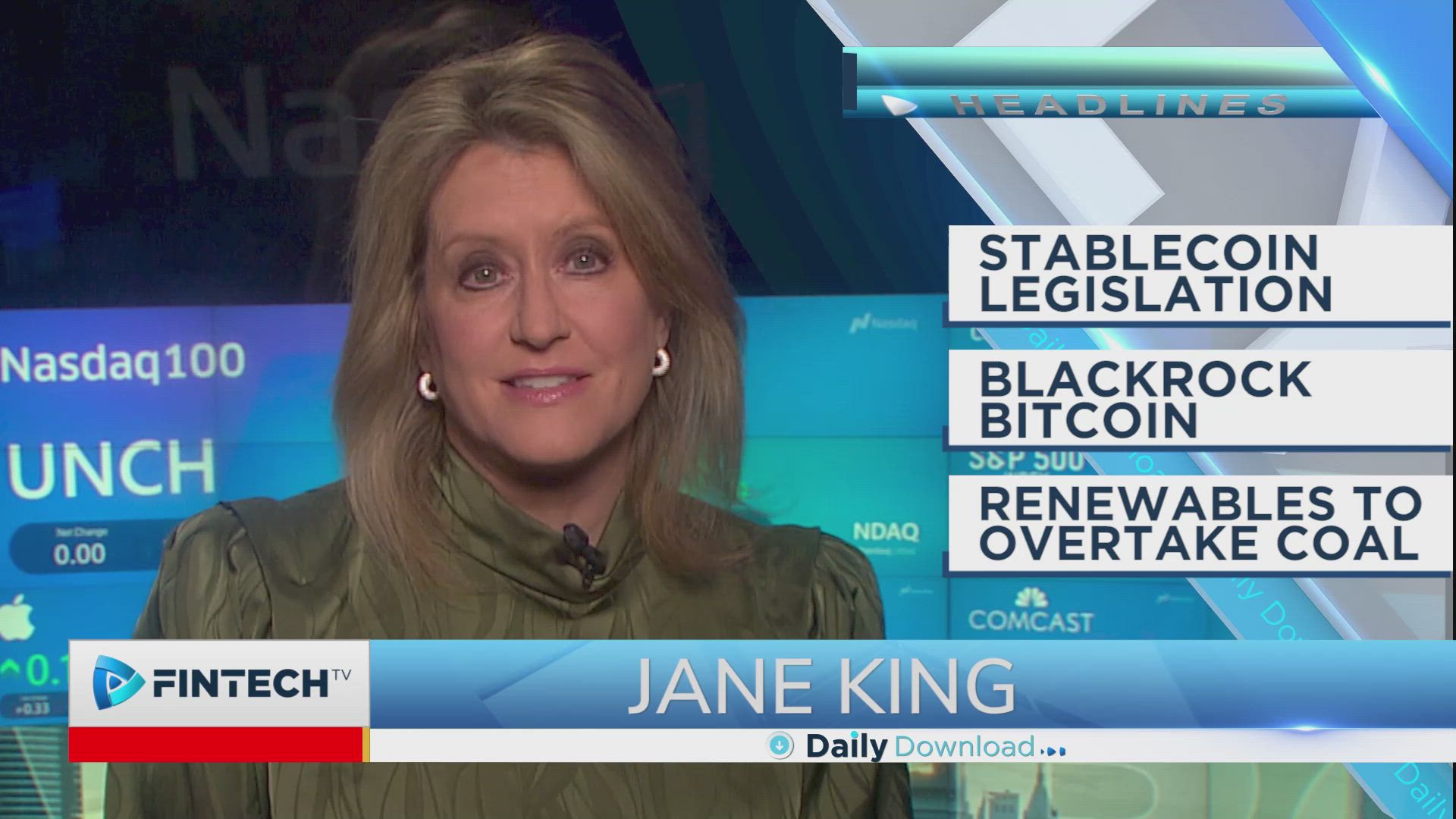 Stablecoin legislation,BlackRock Bitcoin, Renewables to overtake coal