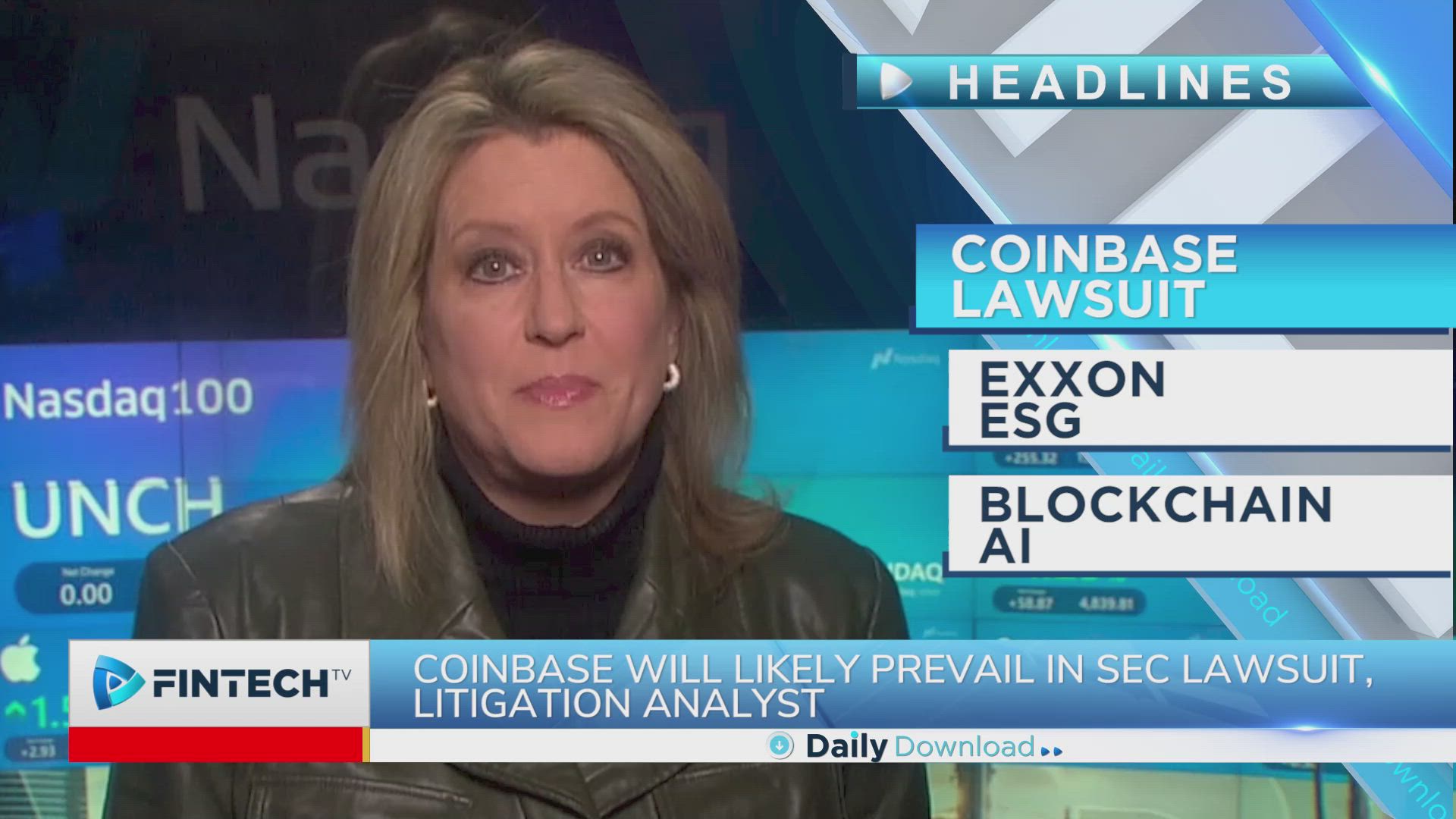 Coinbase Lawsuit, Exxon ESG, Blockchain AI