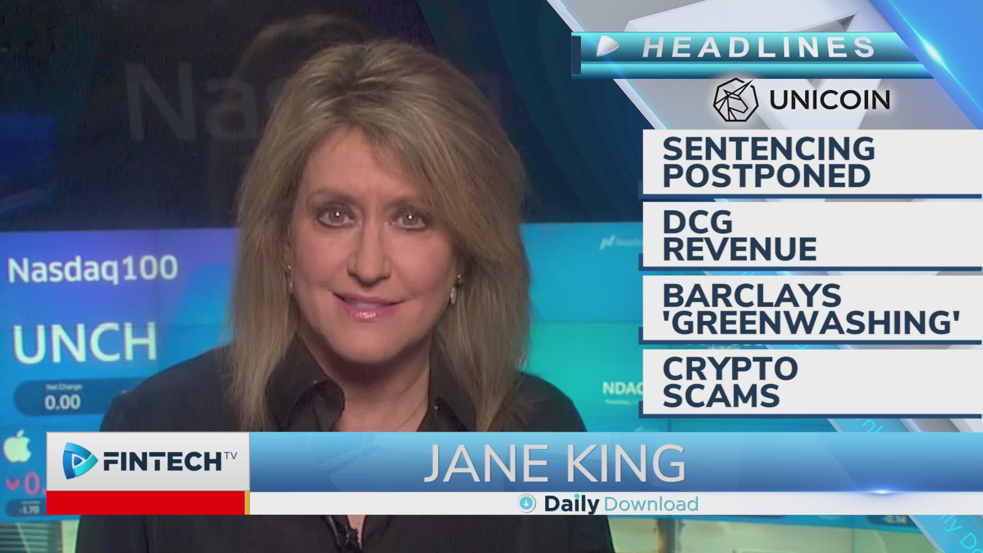 Sentencing postponed, DCG revenue, Barclays ‘greenwashing’, Crypto scams