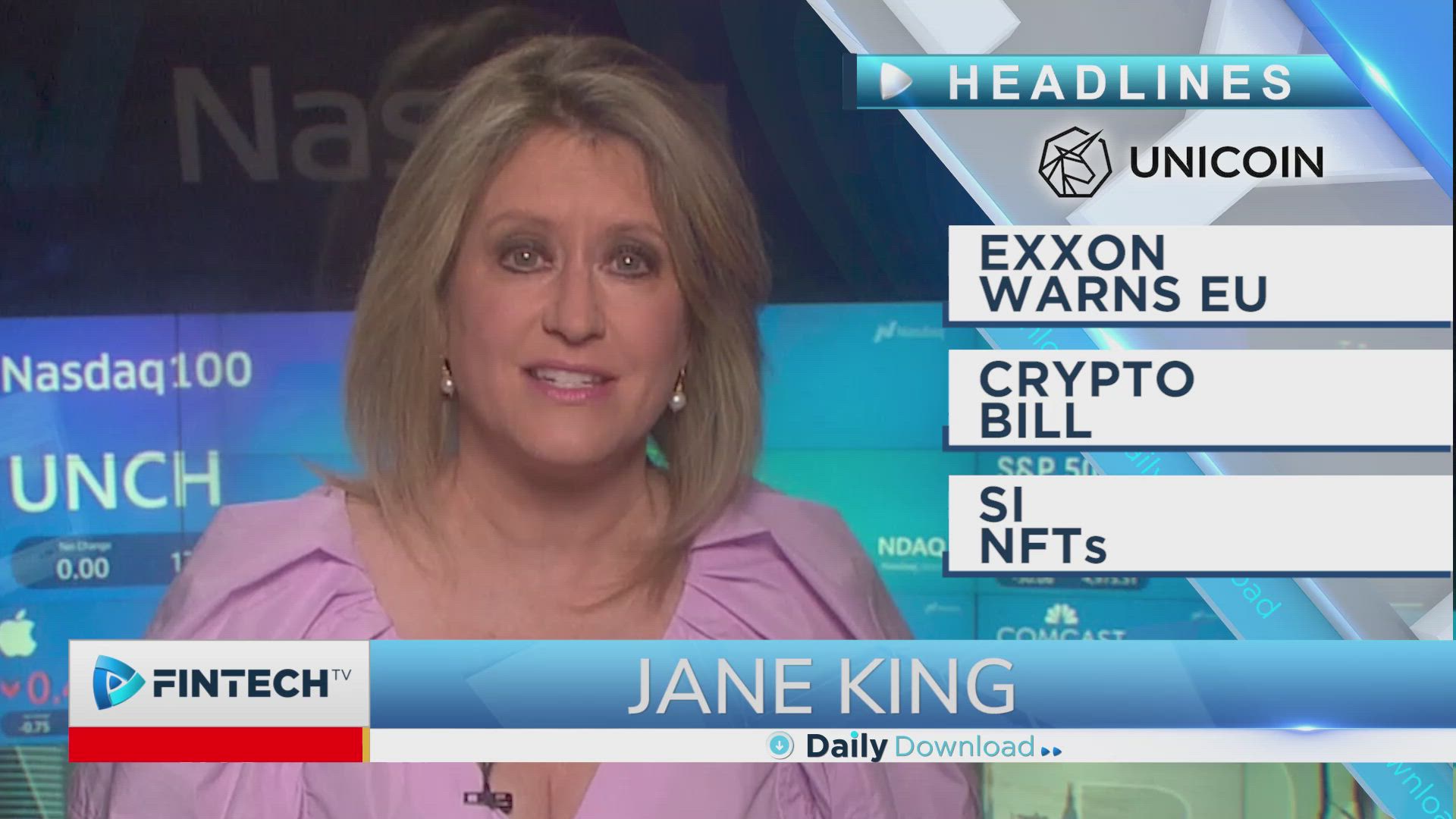 Exxon warns EU, Crypto Bill, SI NFTs