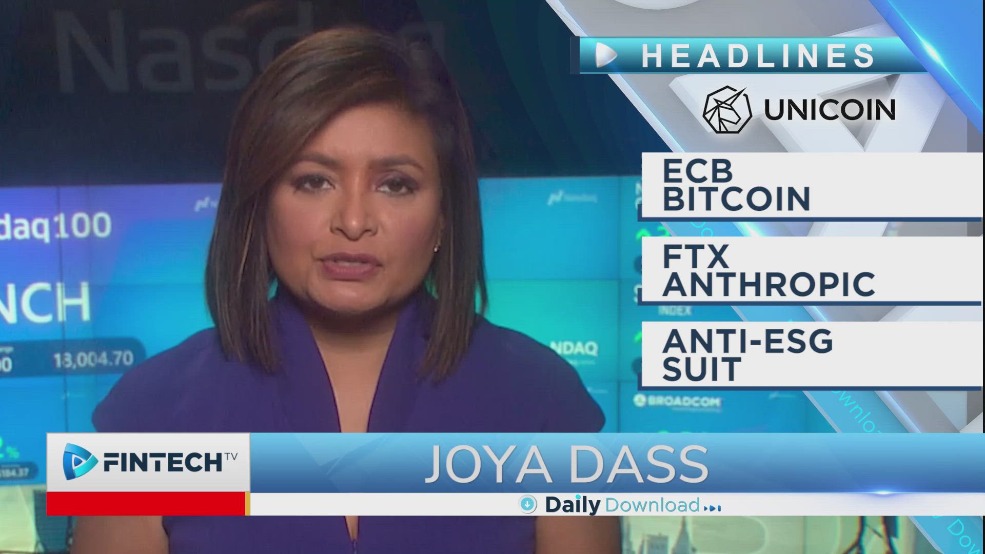 ECB bitcoin, FTX Anthropic, Anti-ESG suit