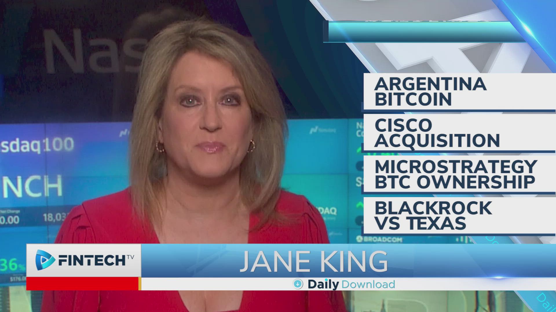Argentina Bitcoin, Cisco Acquisition, MicroStrategy BTC Ownership, BlackRock vs Texas