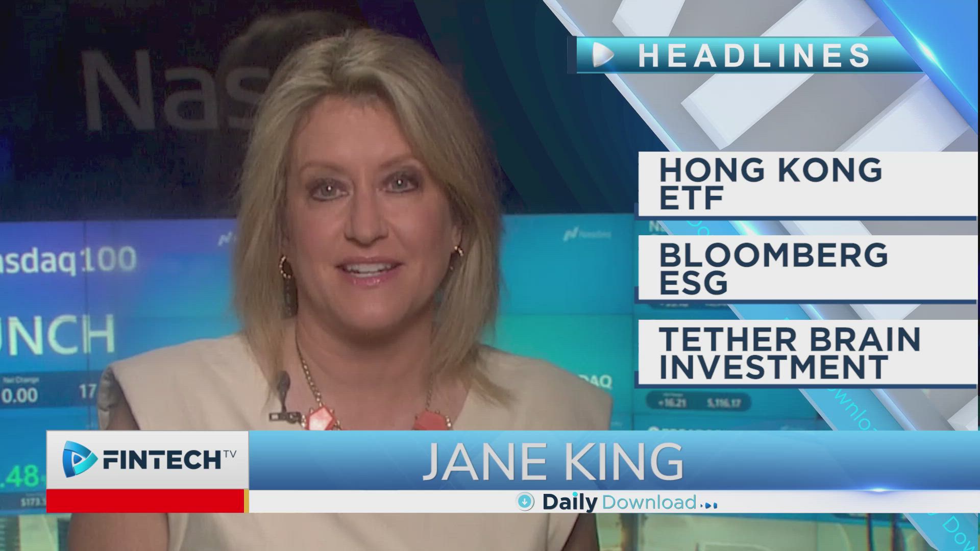 Hong Kong, Bloomberg ESG, Tether Brain Investment