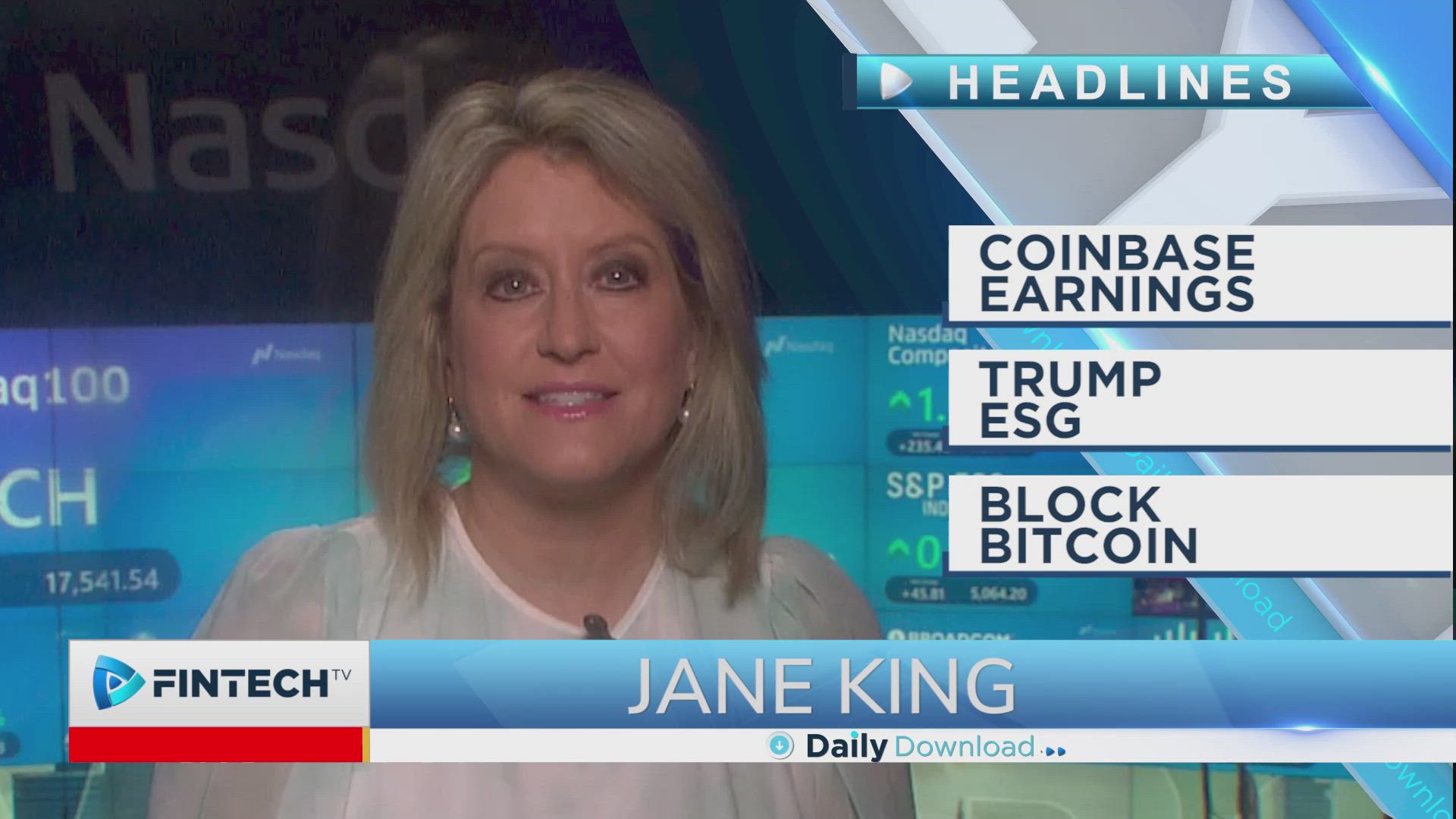 Coinbase earnings, Trump ESG, Block bitcoin