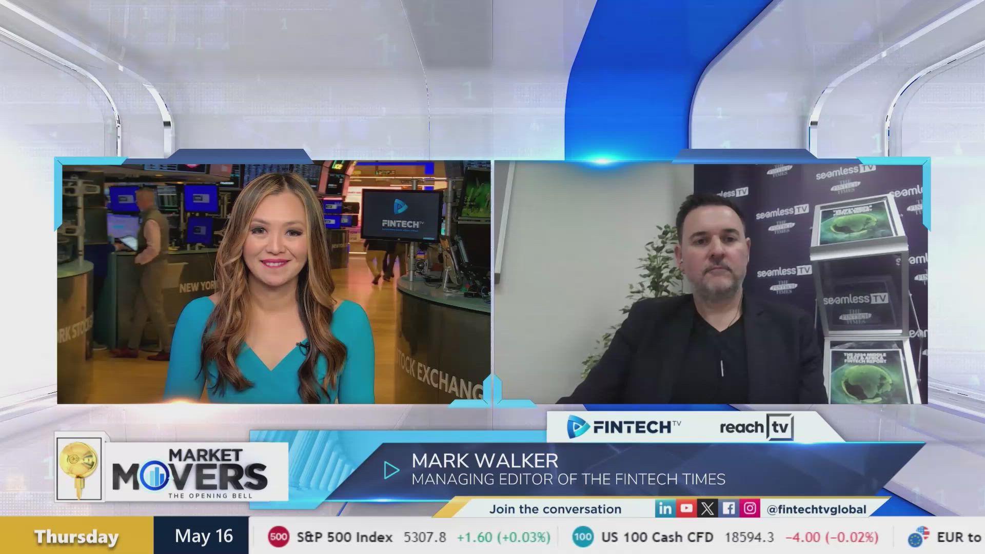 Checking in on headlines from the Seamless Conference in Dubai with Mark Walker, Managing Editor of the Fintech Times