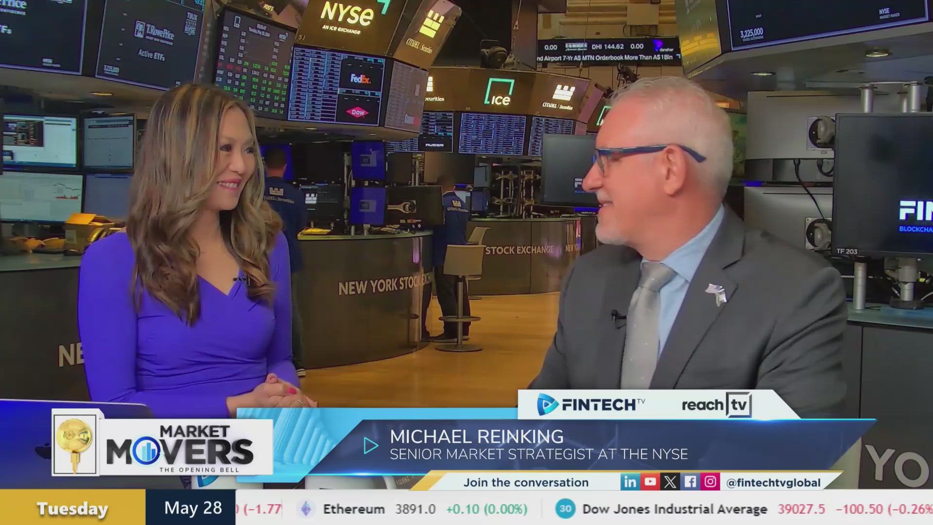 US markets after Memorial Day Weekend with Michael Reinking, Senior Market Strategist at NYSE